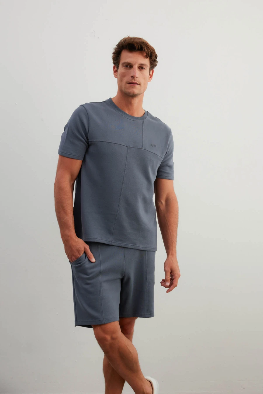 Men's Neutral Cotton Shorts — view 2