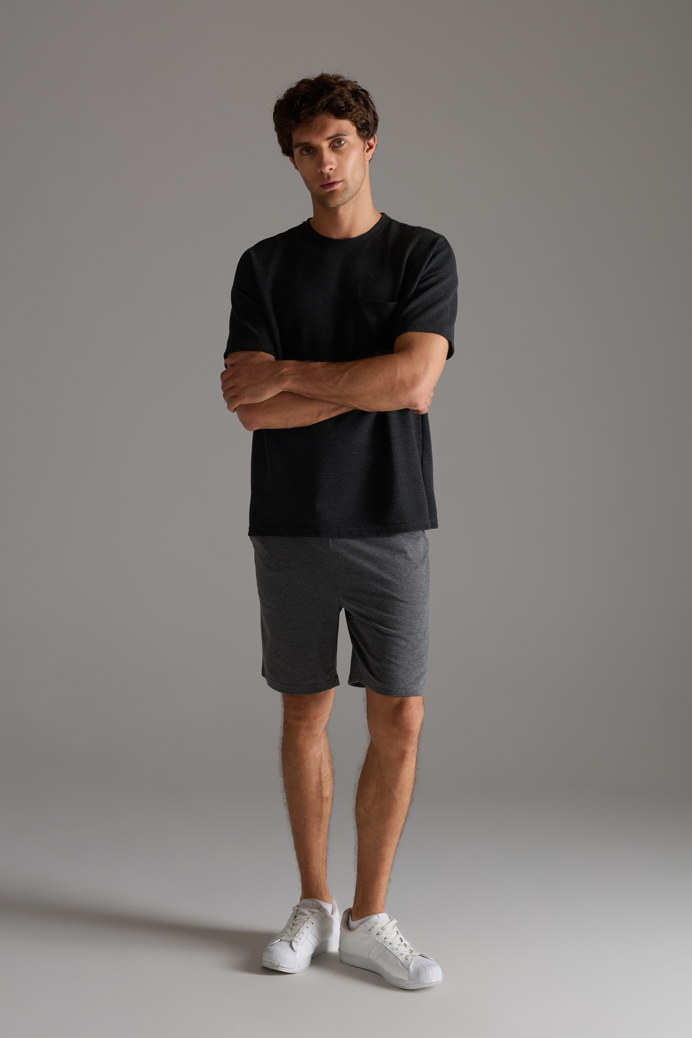 Men's Neutral Cotton Shorts — view 2