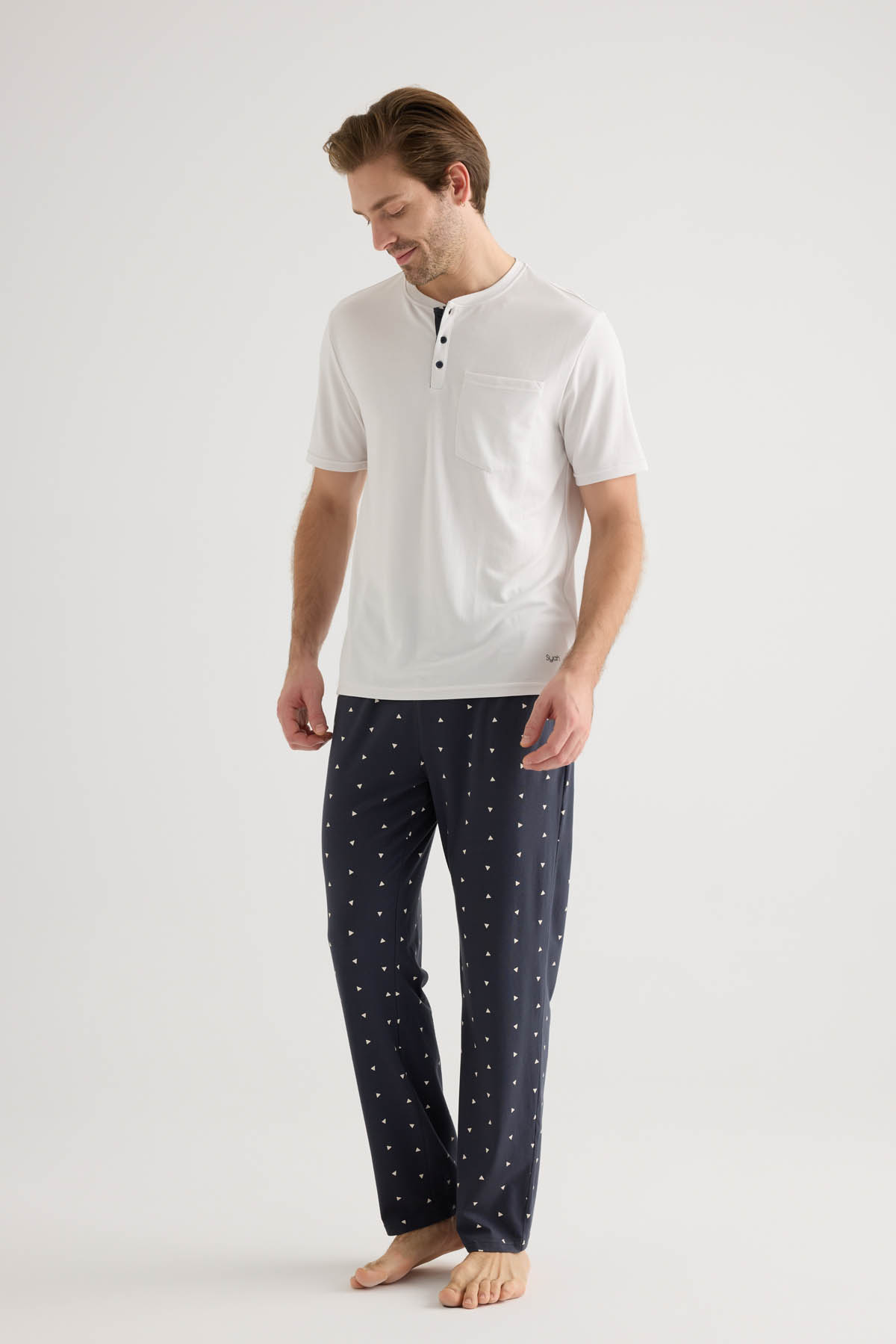 Men's Neutral Modal Pajama Set — view 1
