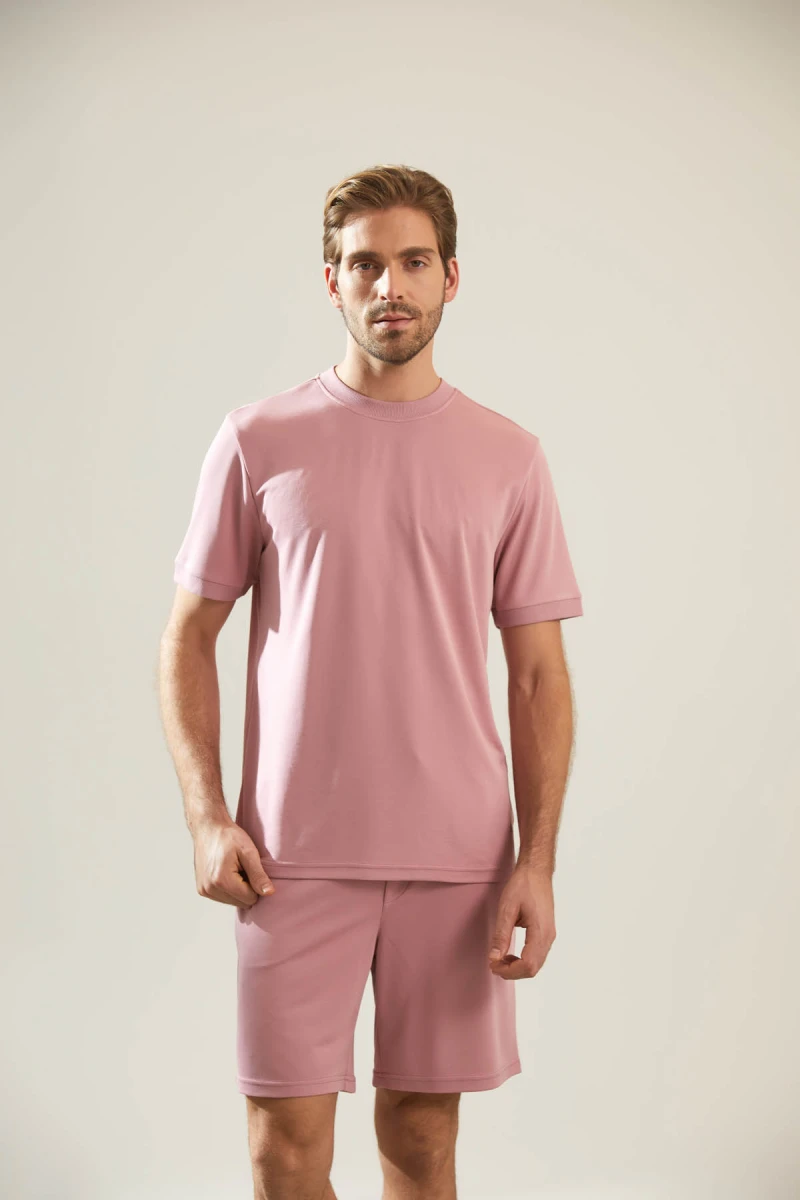Men's Pink Modal Tee — view 1