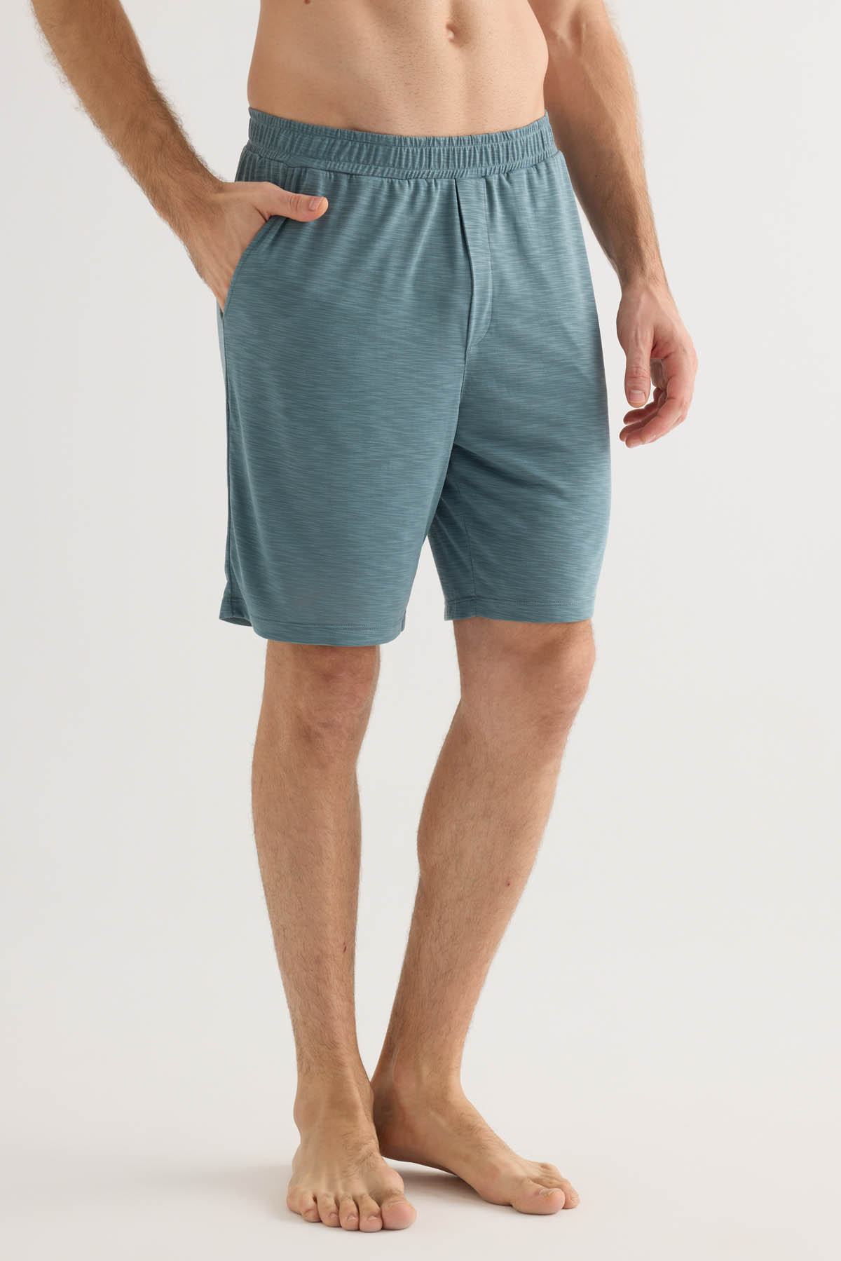 Men's Green Modal Shorts — view 1
