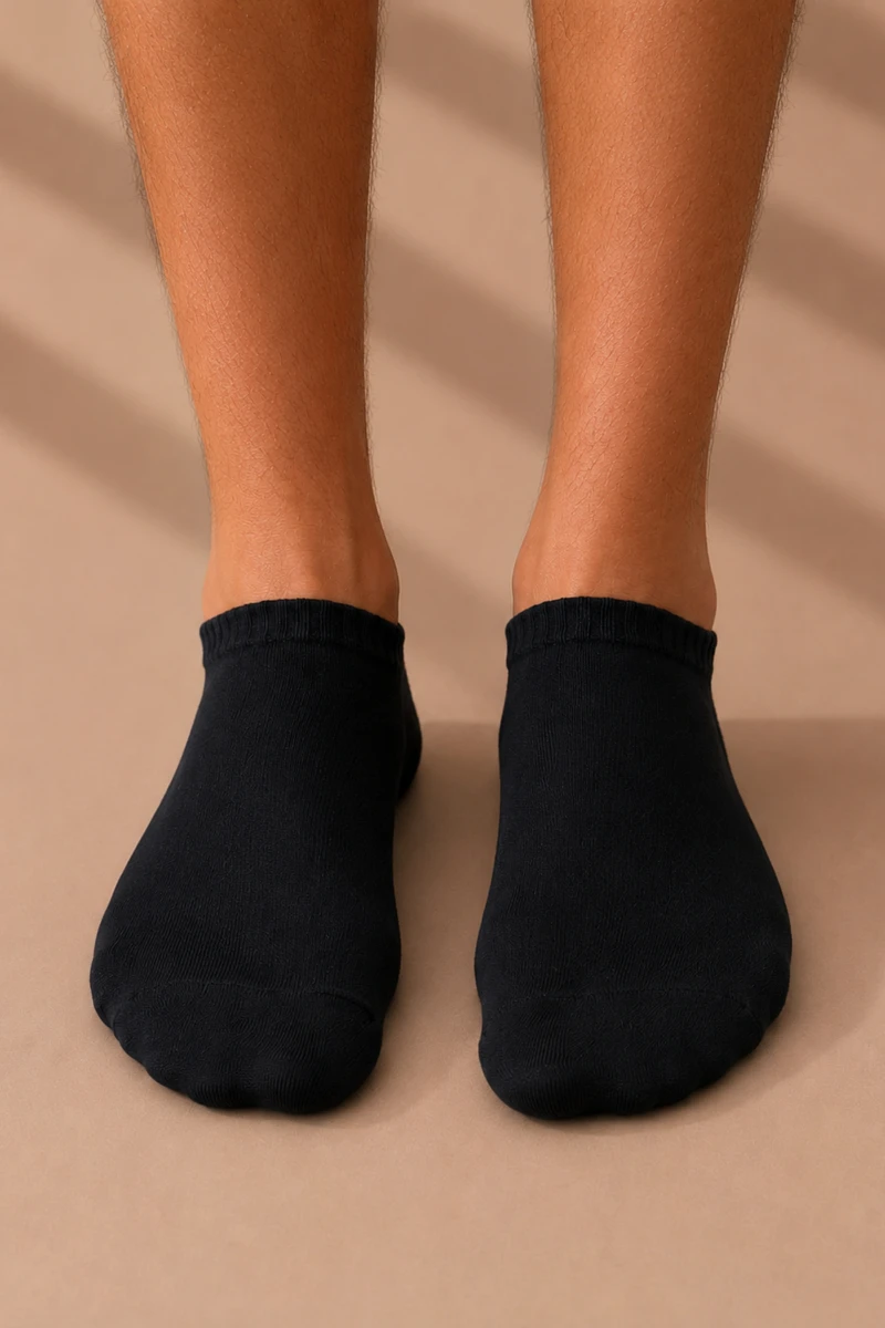 Men's Black Bamboo Socks — view 2