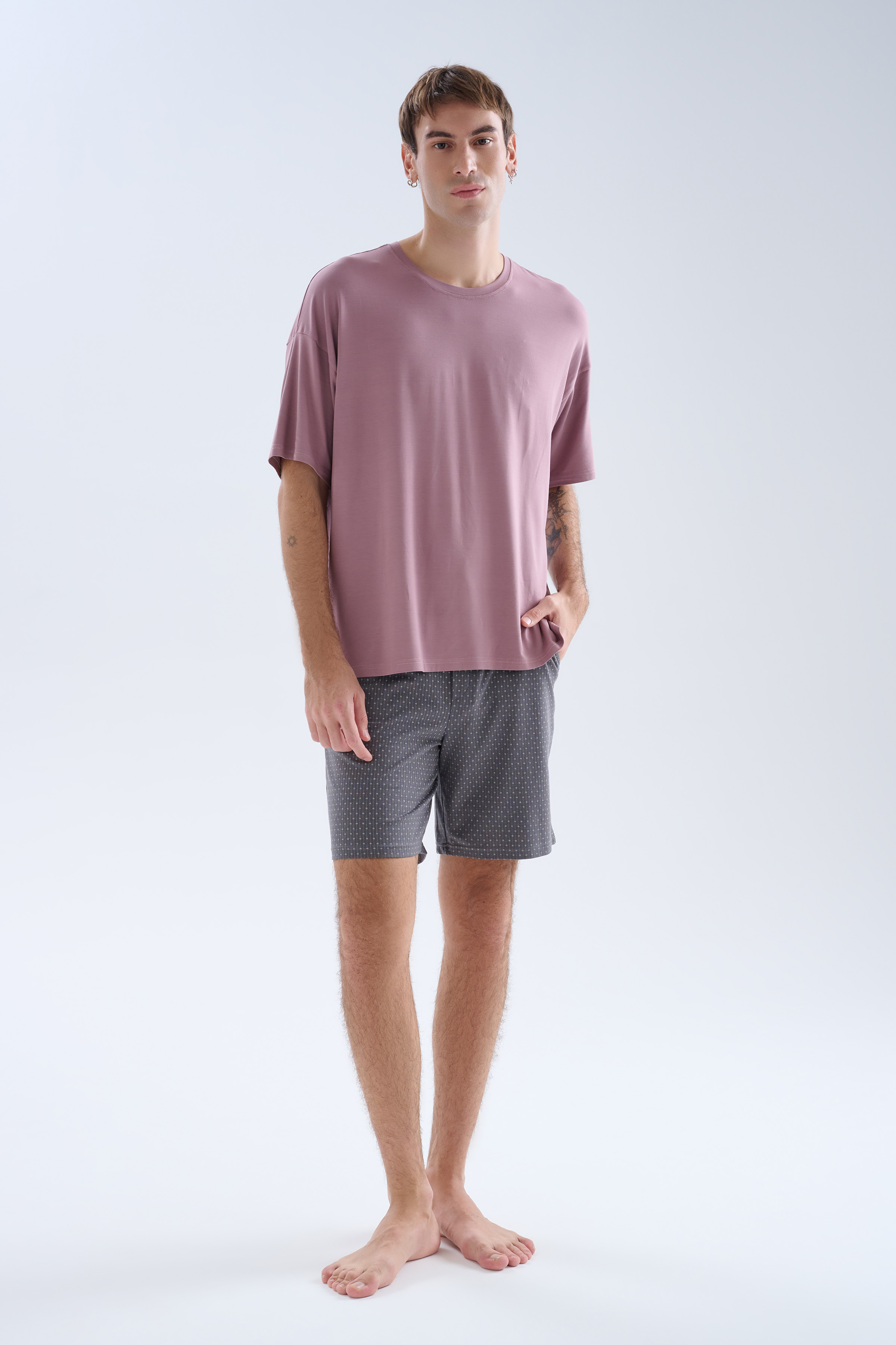 Men's Neutral Modal Pajama Top — view 1