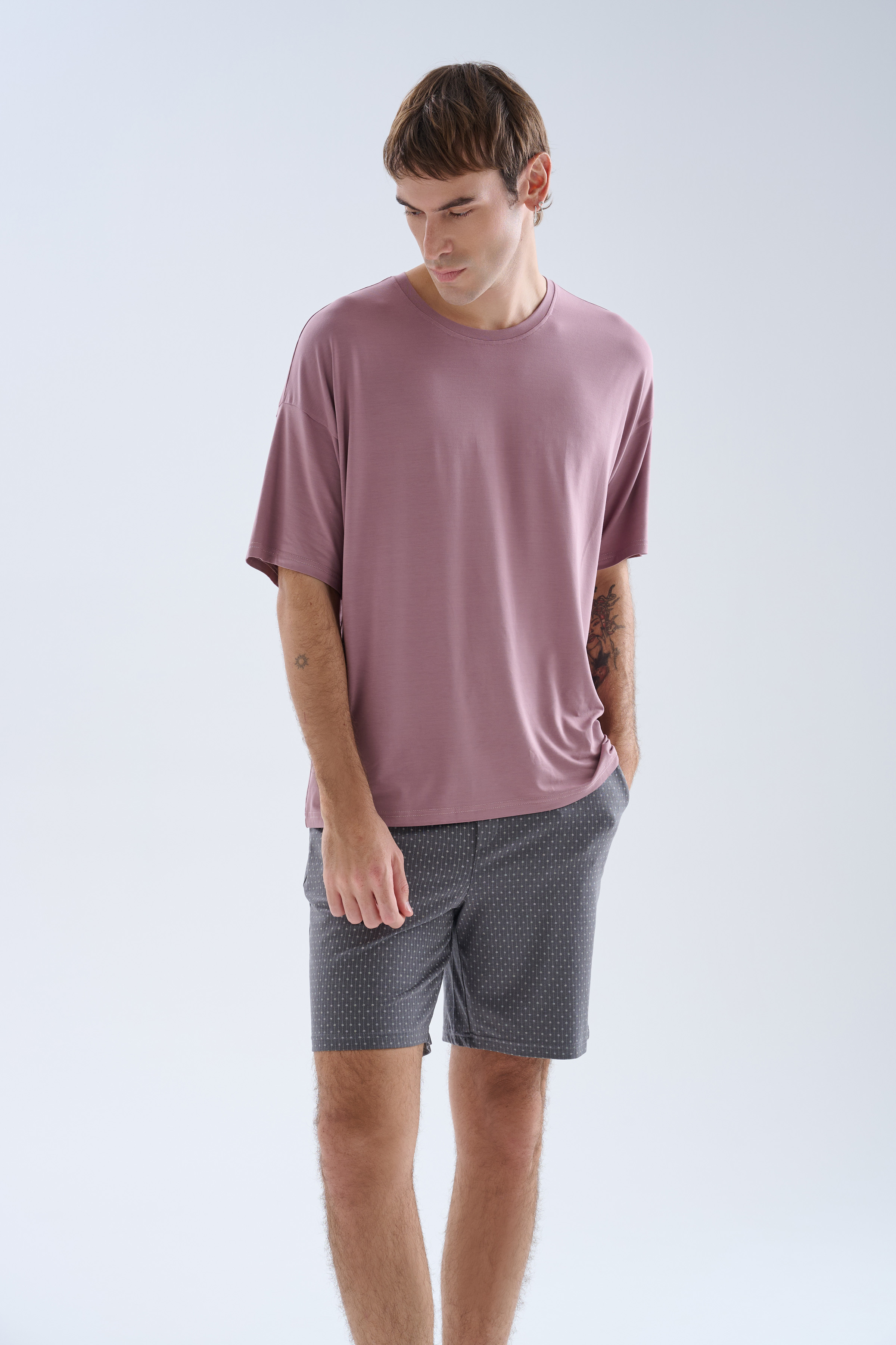 Men's Neutral Modal Pajama Top — view 3