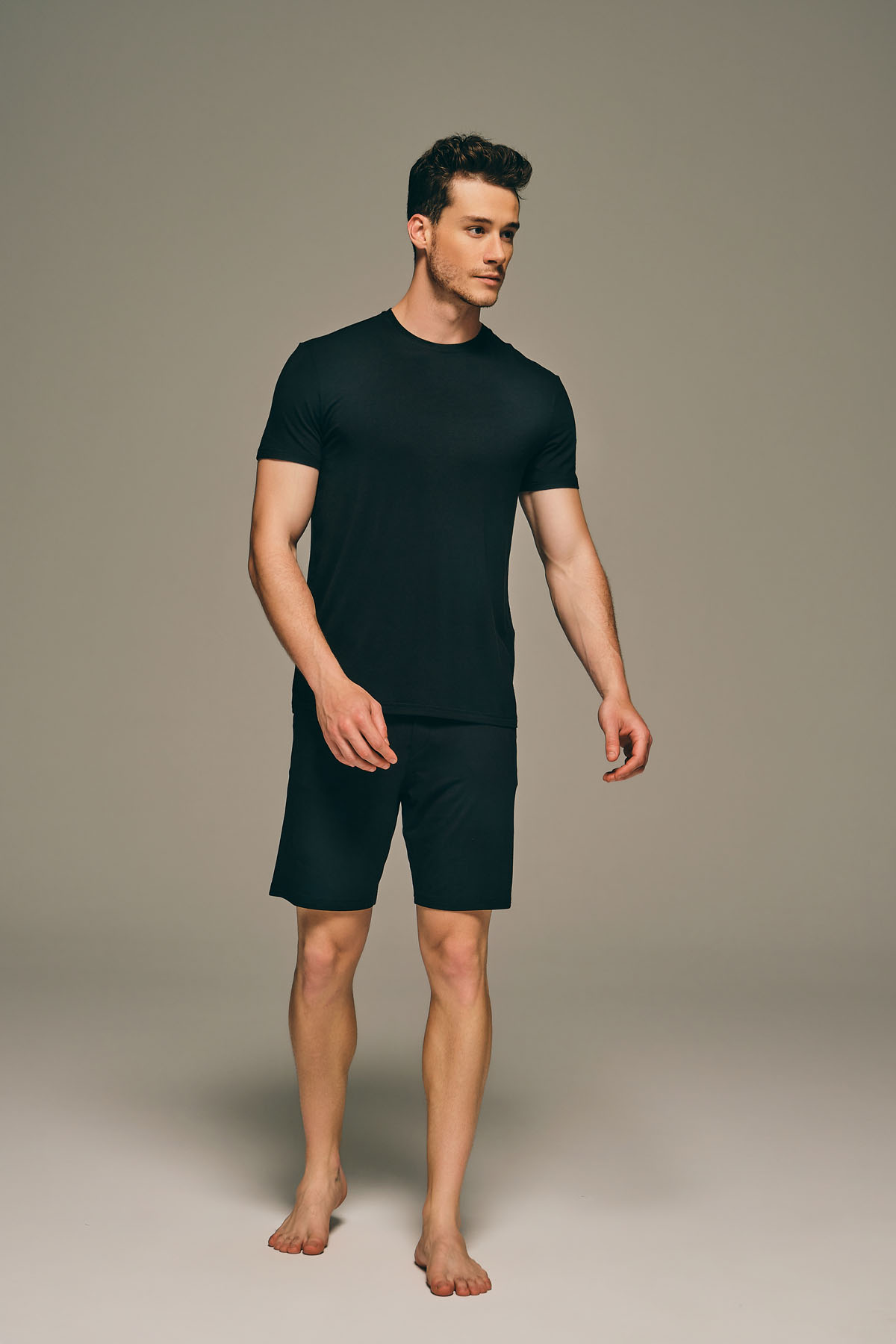Men's Black Modal Tee — view 1