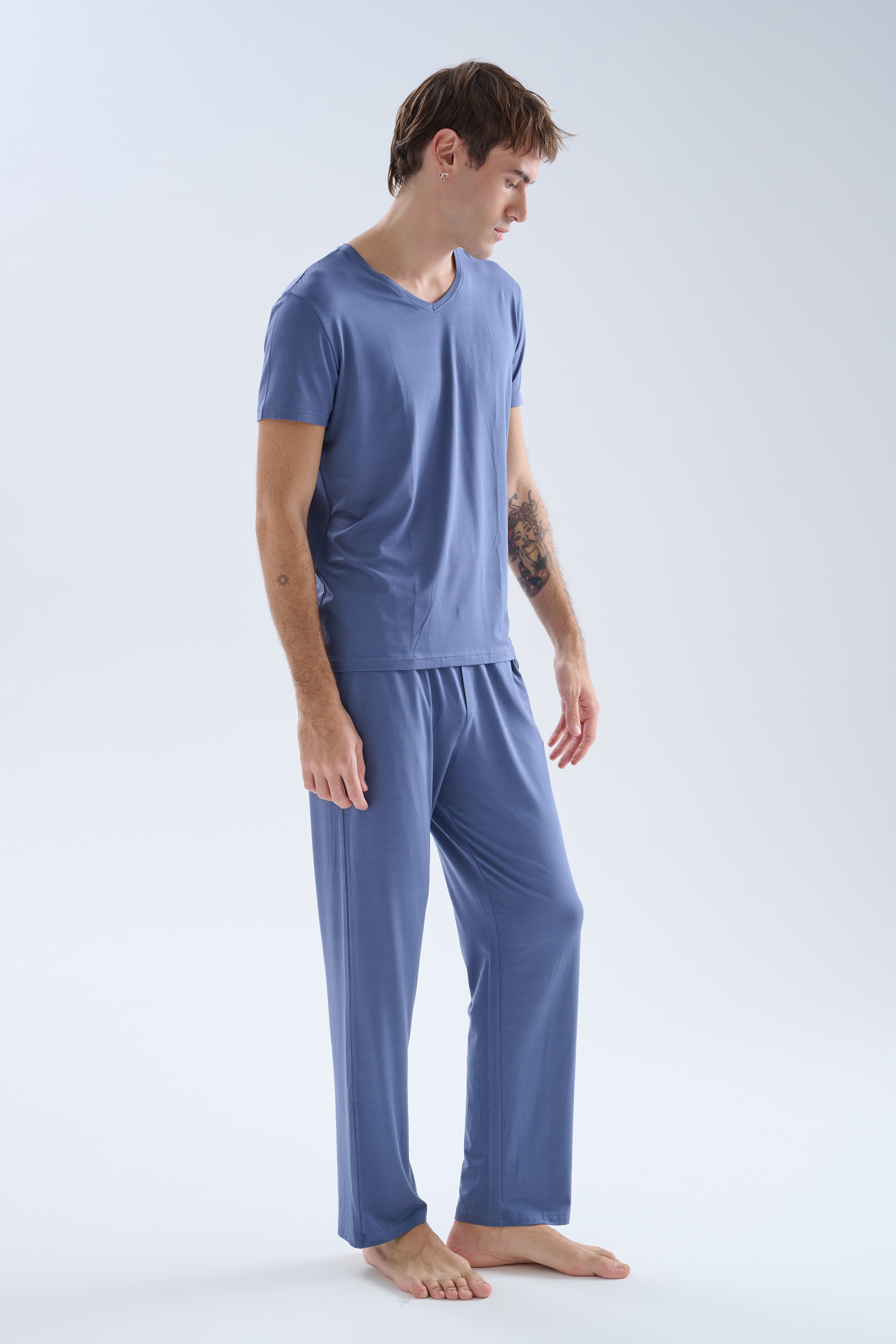 Men's Blue Modal Tee — view 2