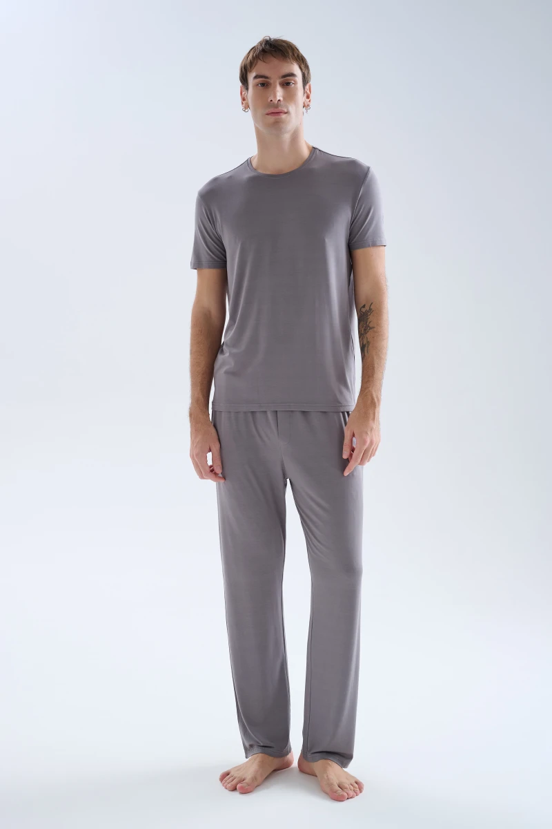 Men's Grey Modal Tee — view 2