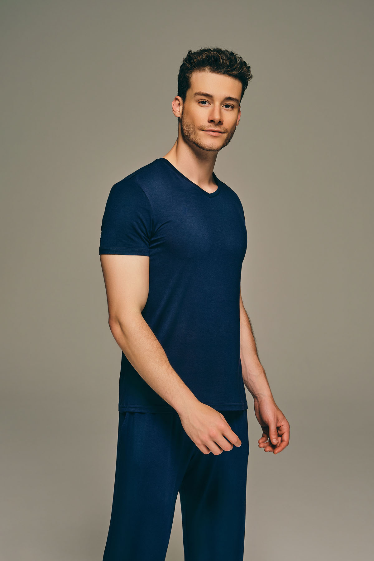 Men's Navy Modal Tee — view 2