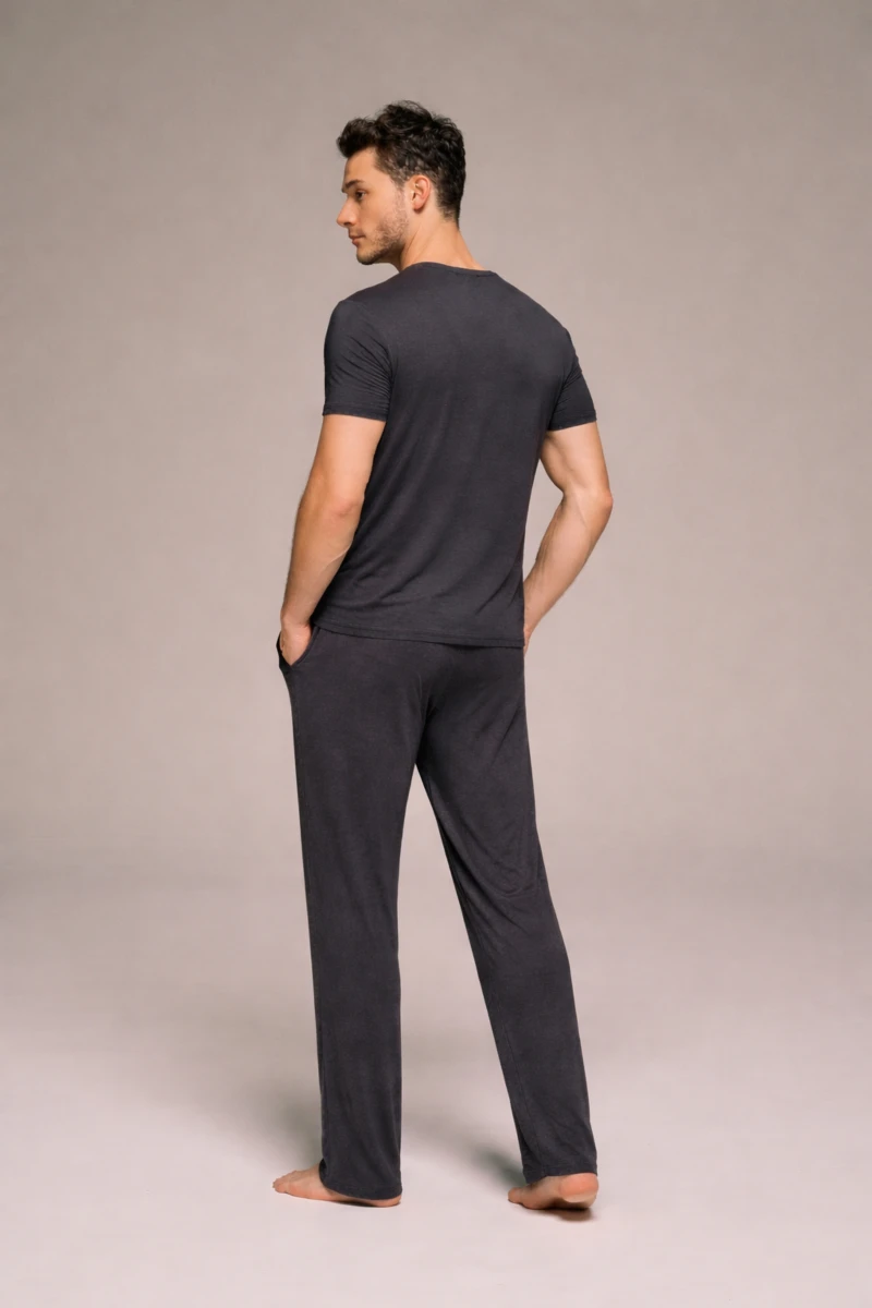 Men's Neutral Modal Trousers — view 2