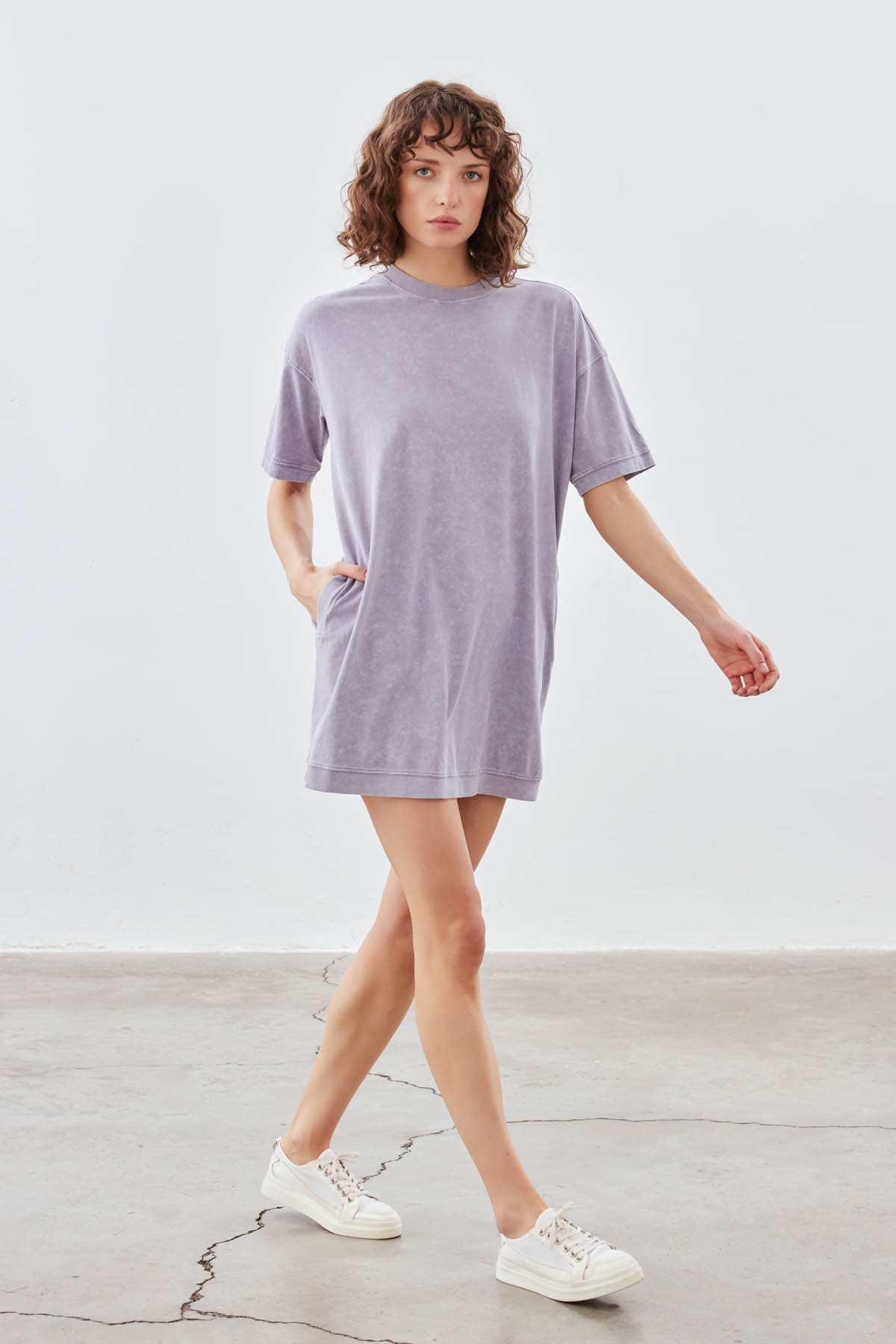 Women's Lilac Cotton Dress — view 2