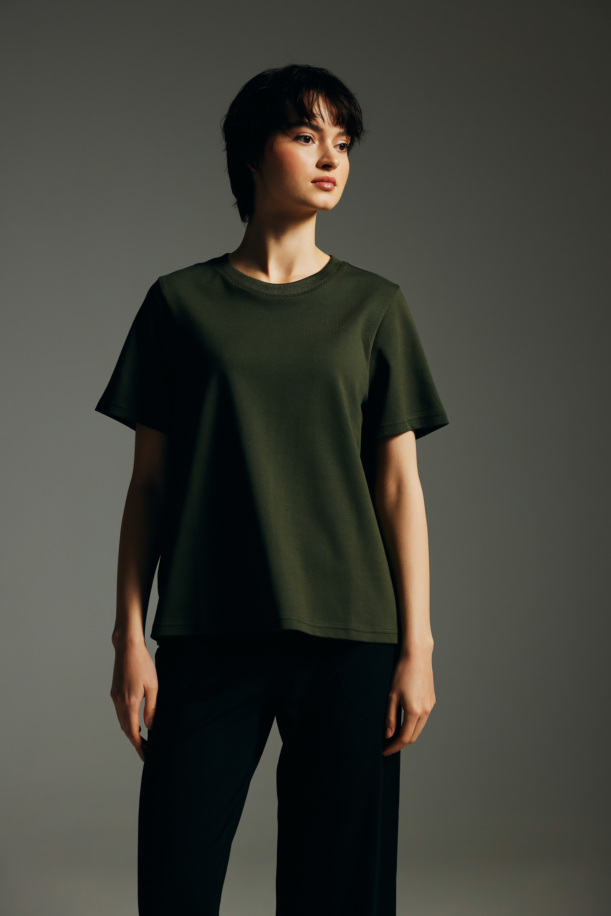 Women's Neutral Cotton Tee — view 1