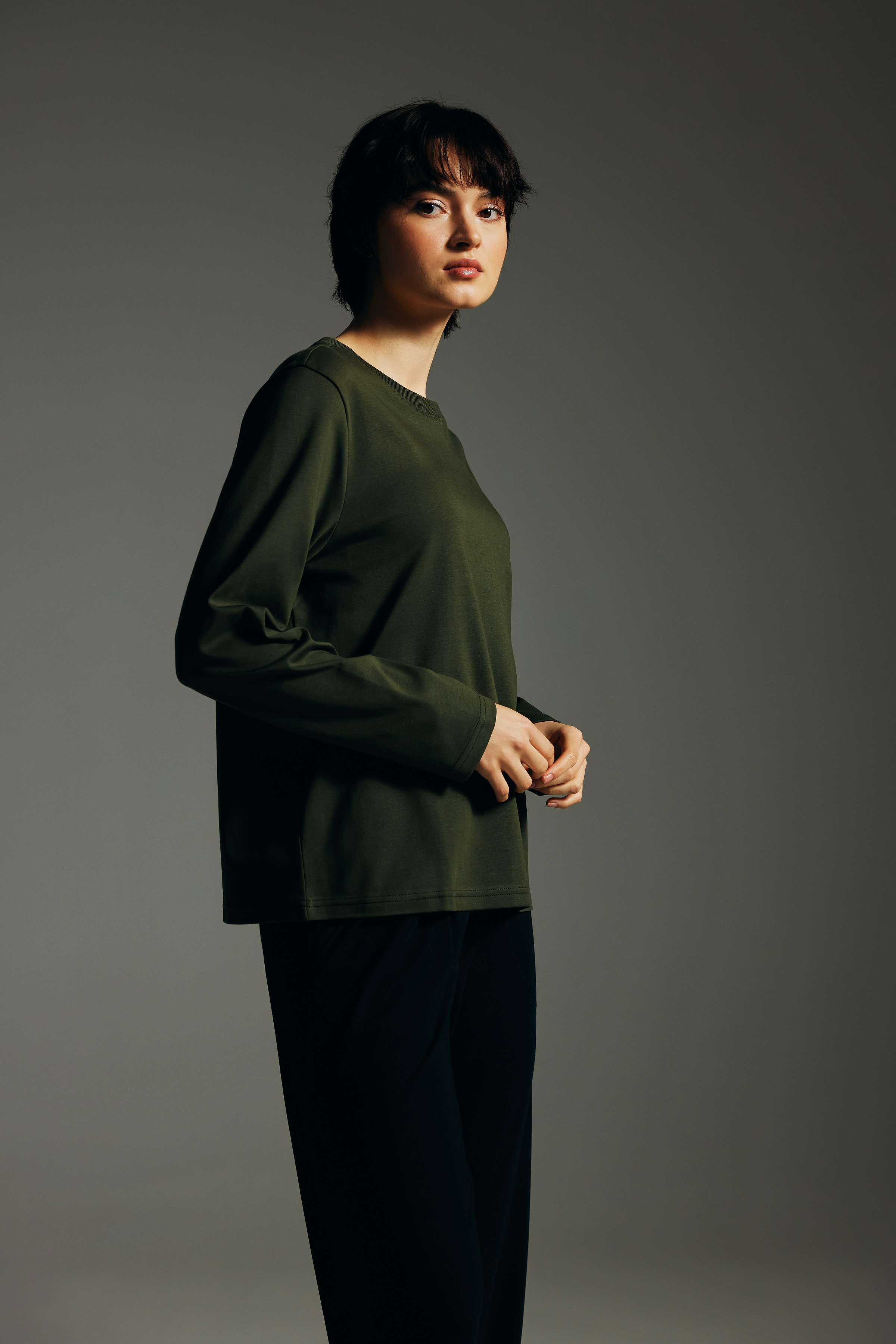 Women's Neutral Cotton Tee — view 1