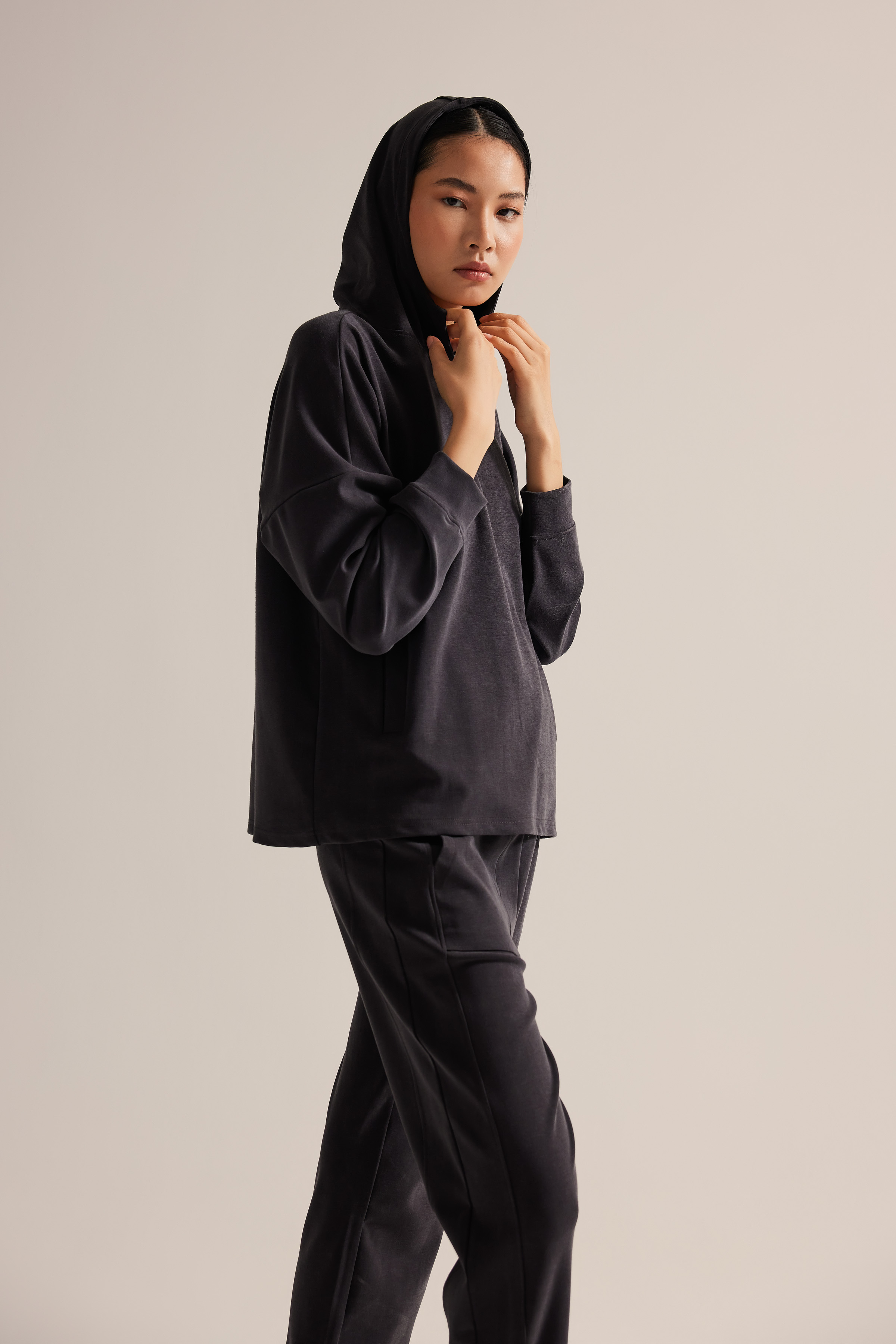 Women's Brown Modal Sweatshirt — view 3