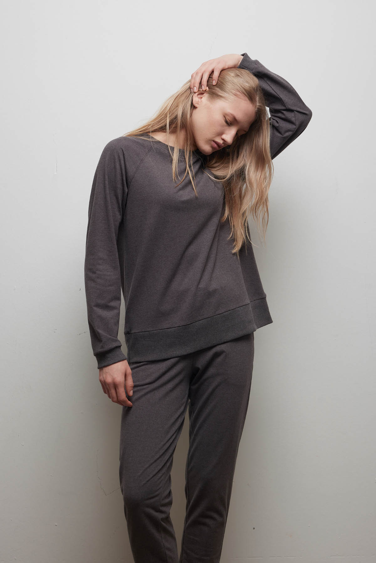Women's Brown Cotton Pajama Top — view 1