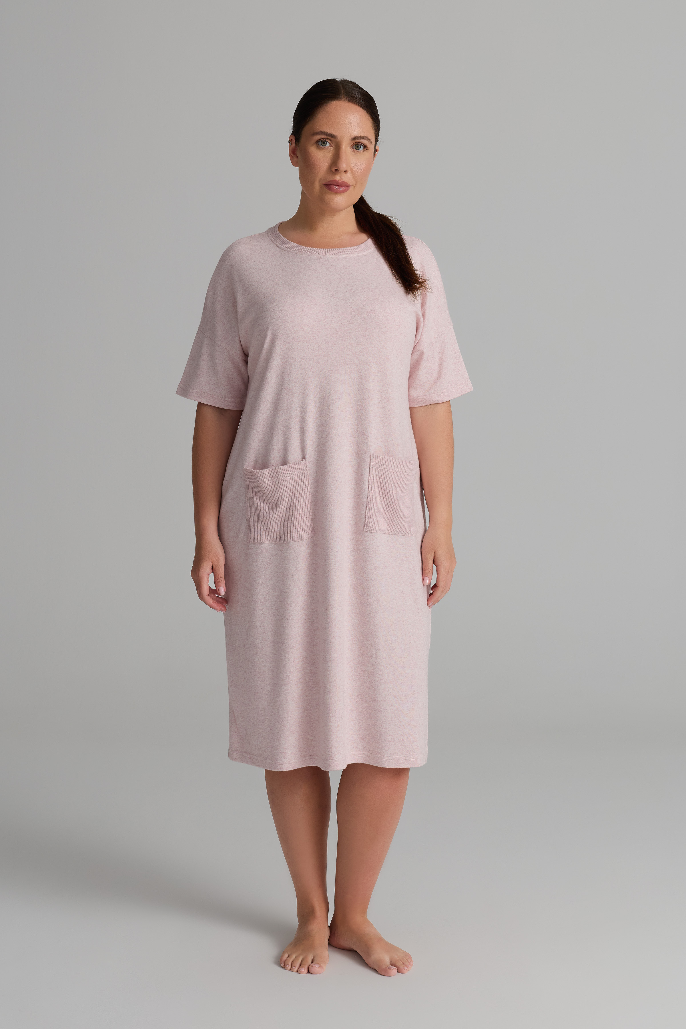 Women's Pink Cotton Dress — view 1