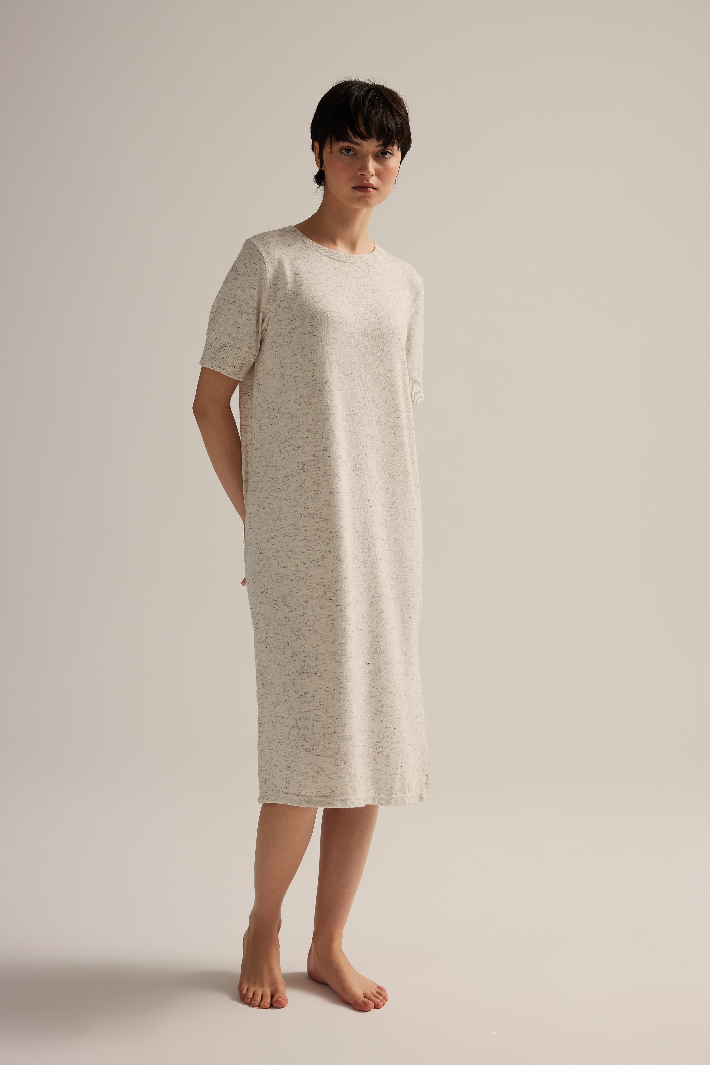 Women's Brown Cotton Dress — view 2