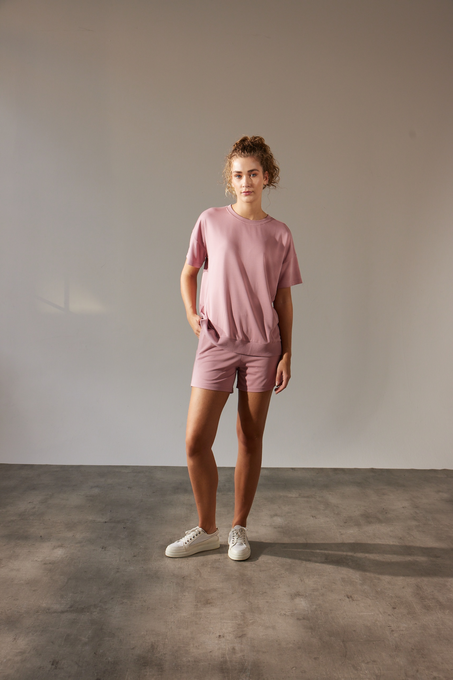 Women's Pink Modal Shorts — view 2