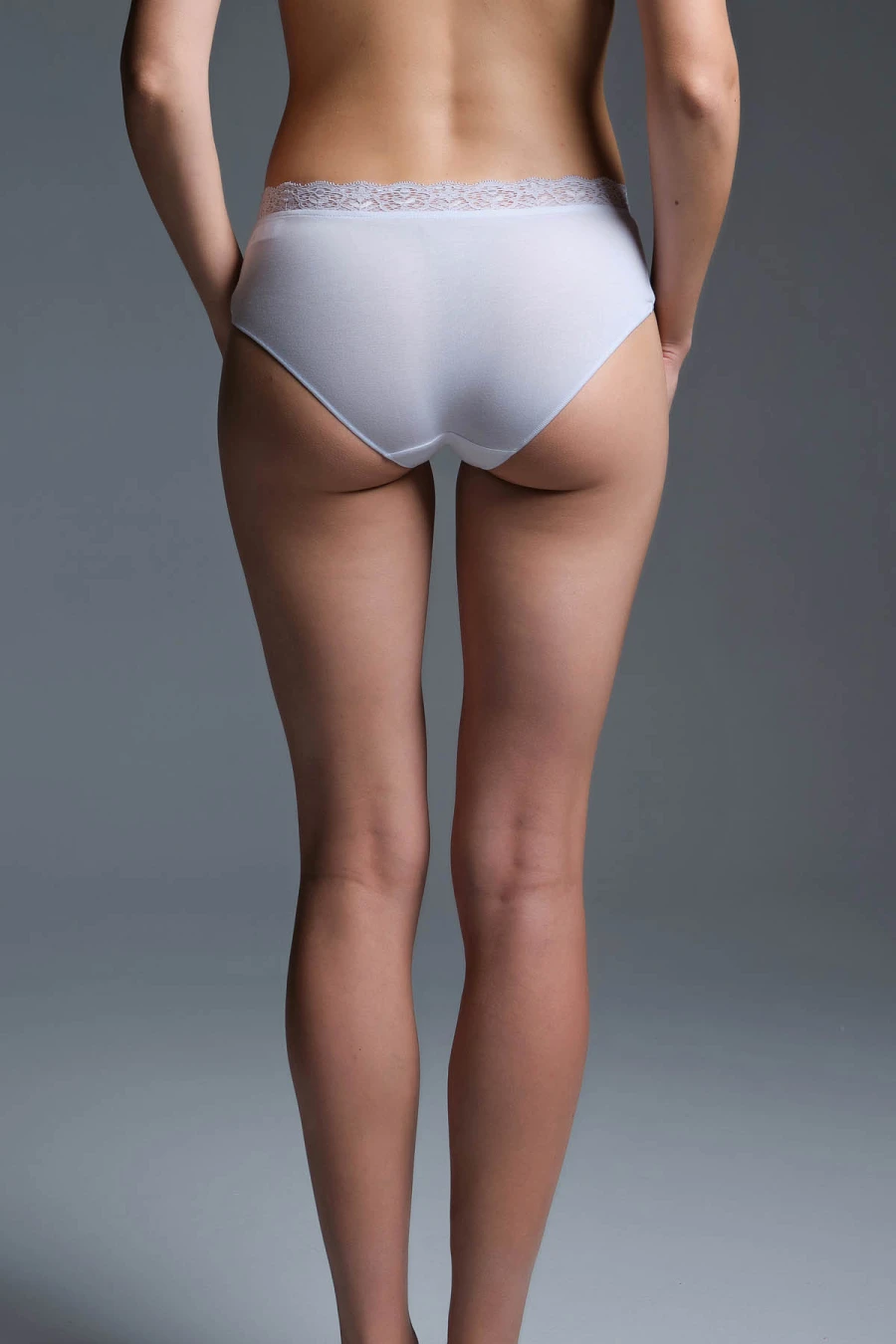 Women's White Modal Briefs — view 2