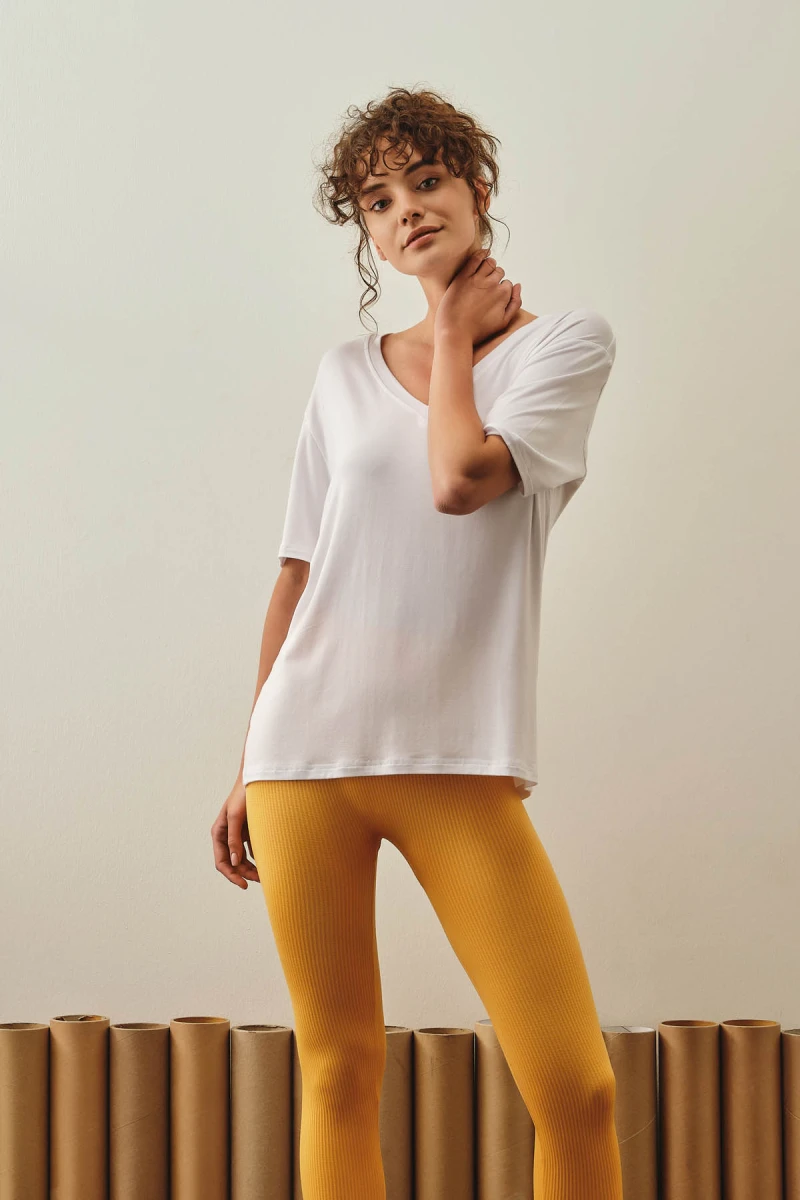 Women's White Modal Tee — view 1