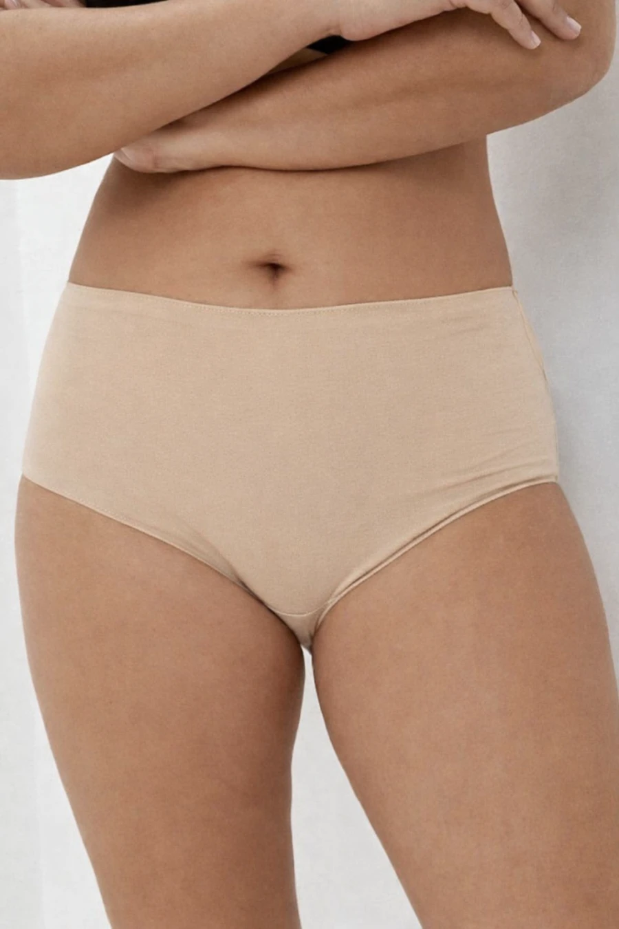 Women's Beige Modal Briefs — view 1