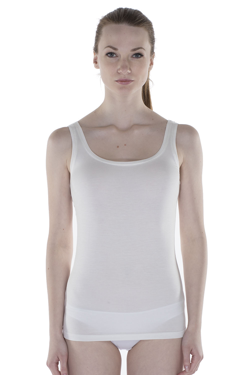 Women's White Modal Camisole — view 1