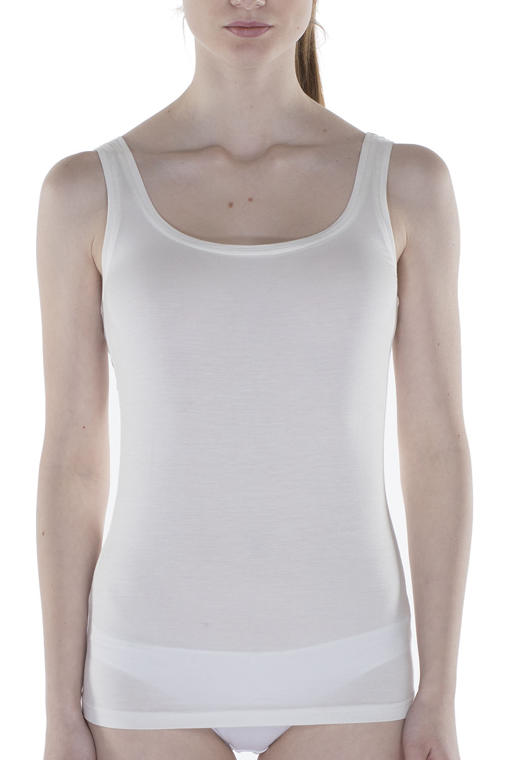 Women's White Modal Camisole — view 2