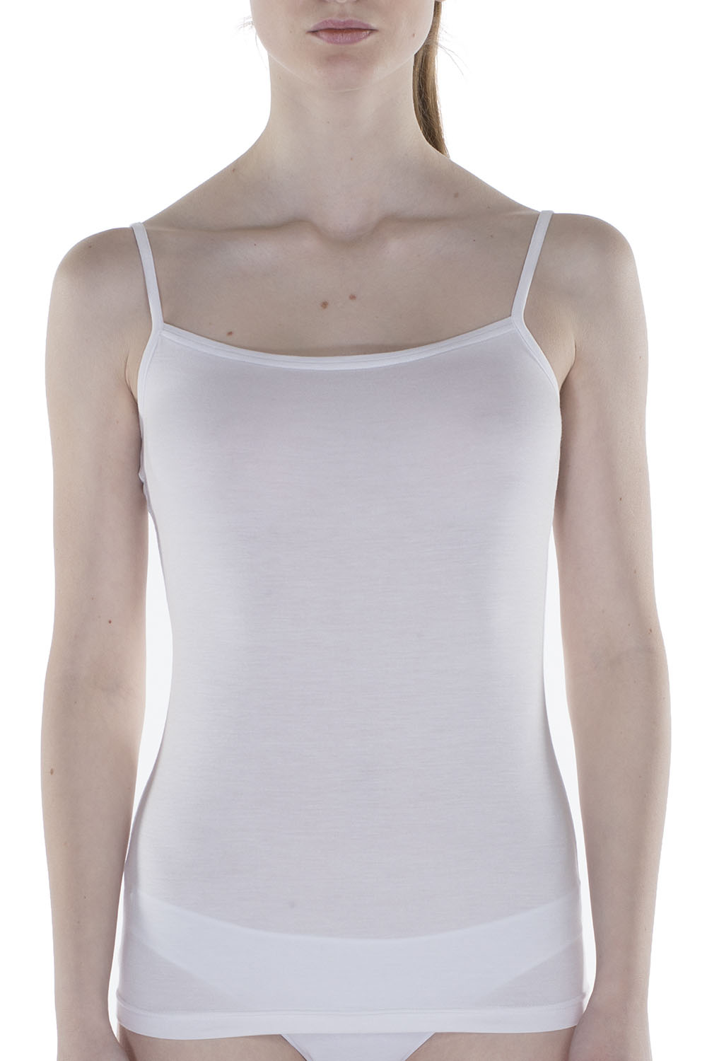 Women's White Modal Camisole — view 2