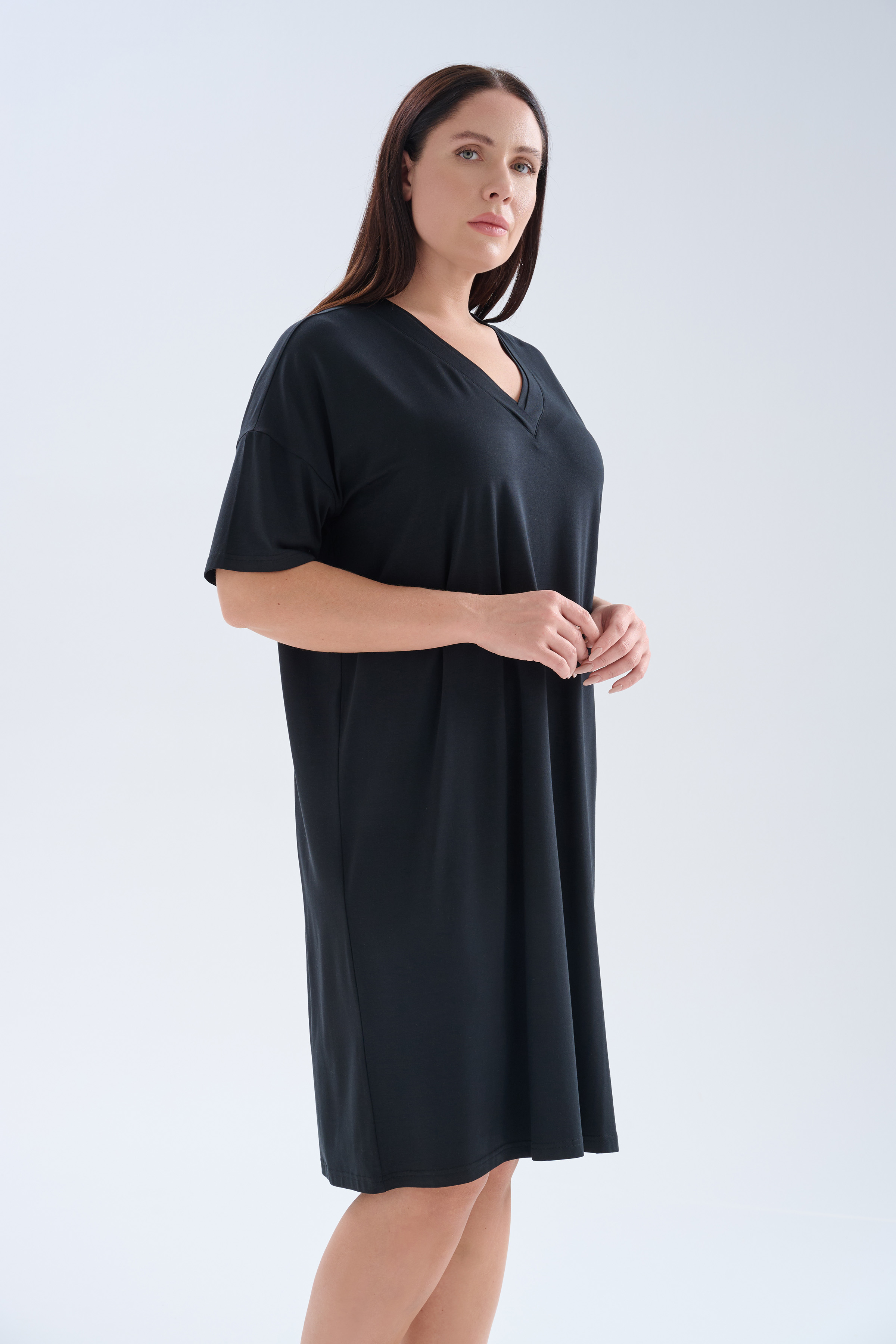 Women's Black Modal Dress — view 1