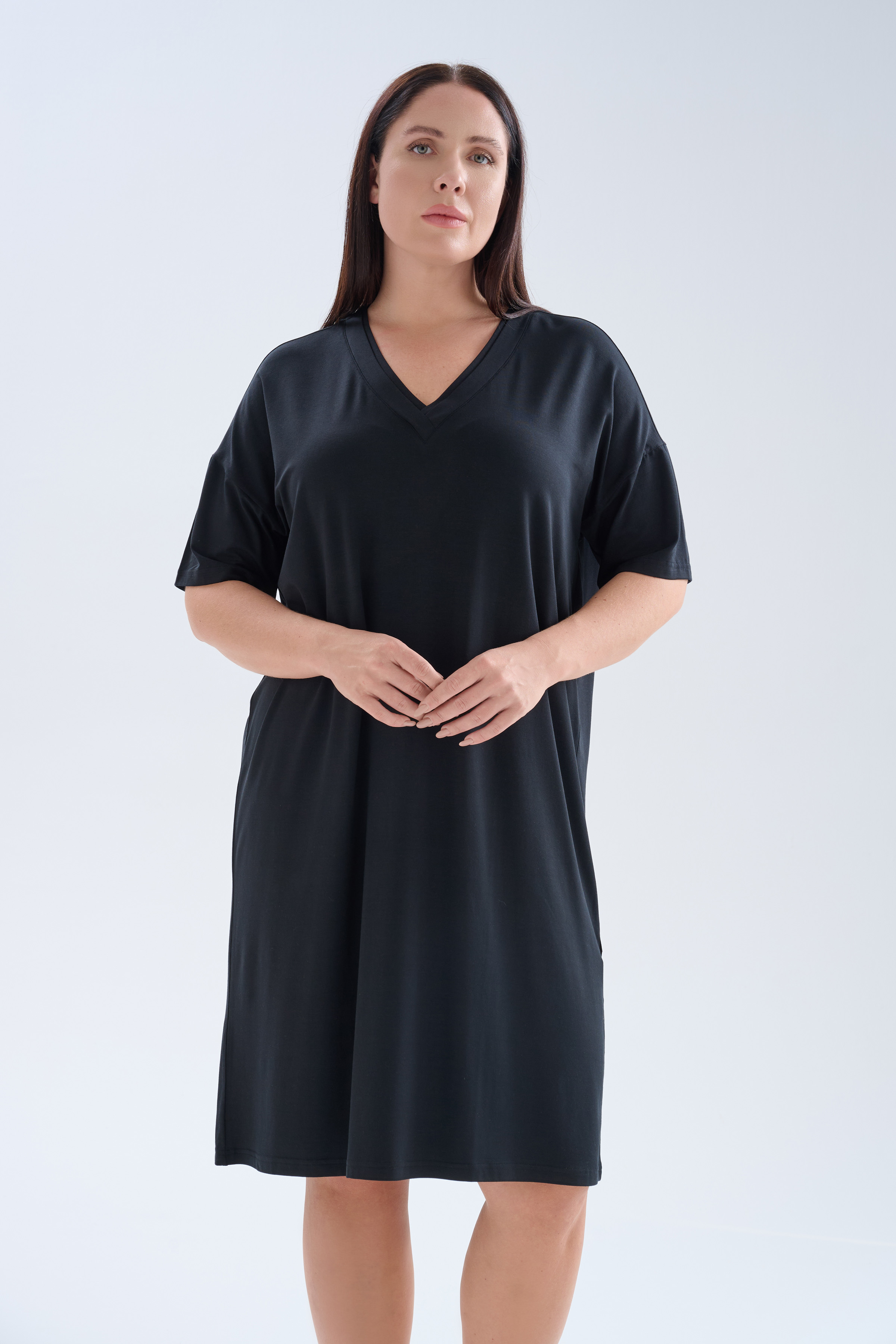 Women's Black Modal Dress — view 2