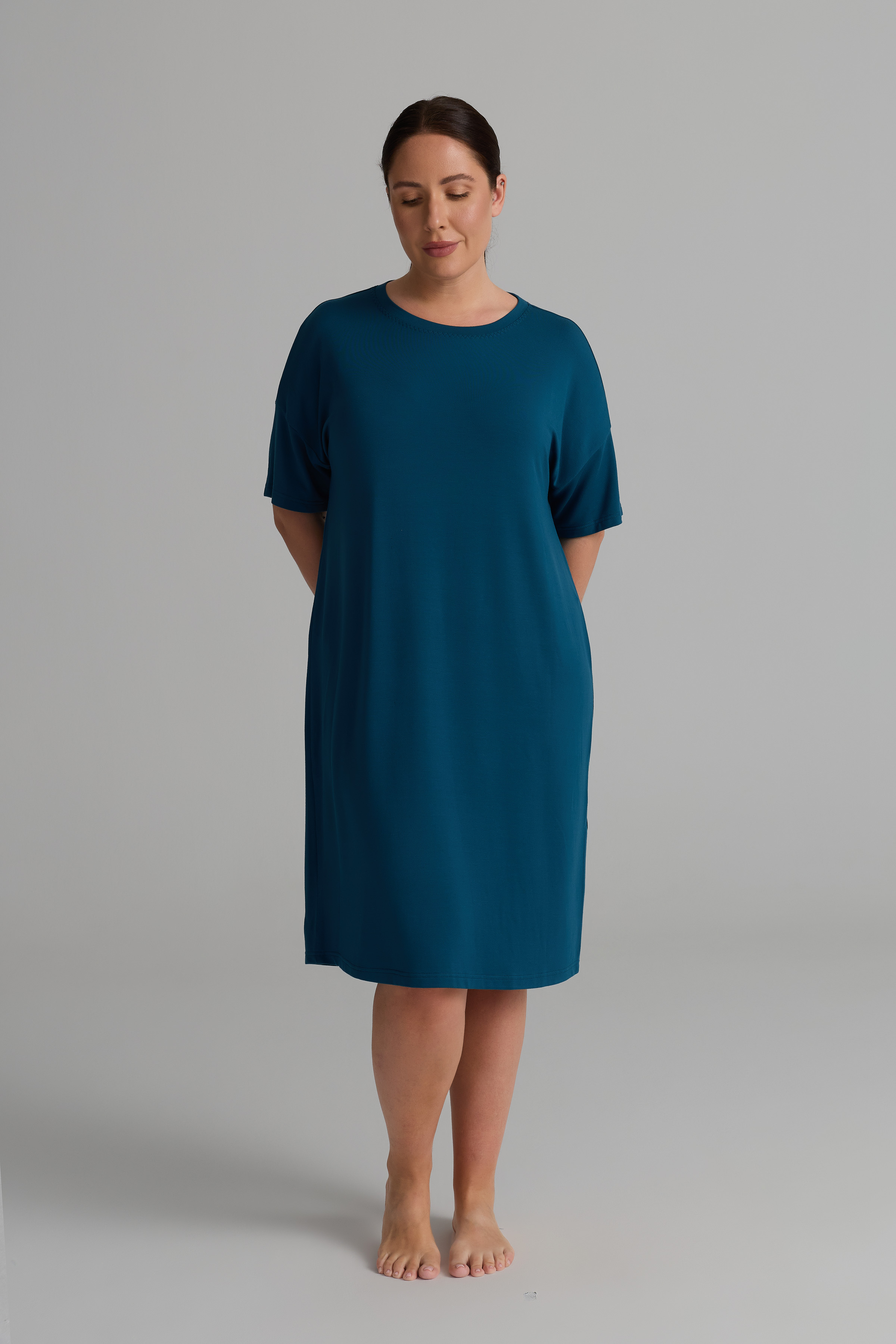 Women's Blue Modal Dress — view 2