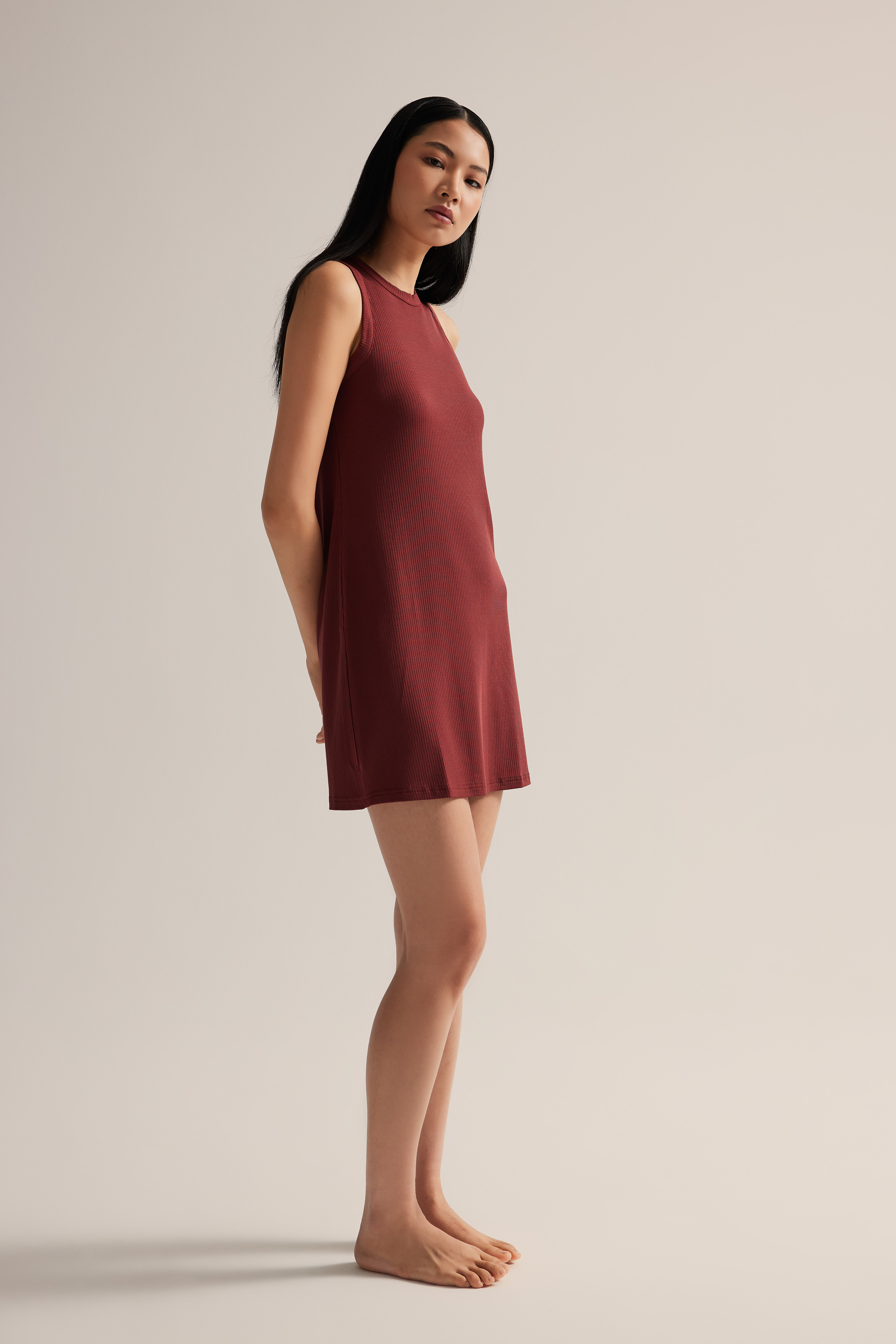 Women's Brown Modal Dress — view 2