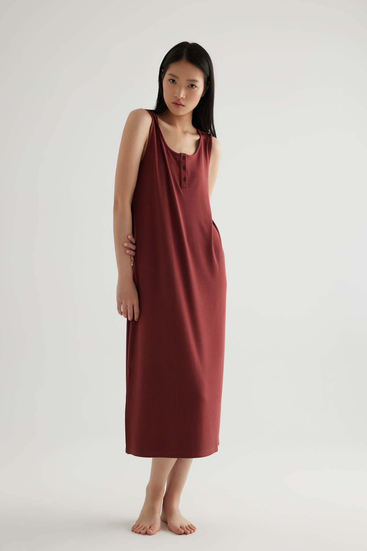 Women's Brown Modal Dress — view 1