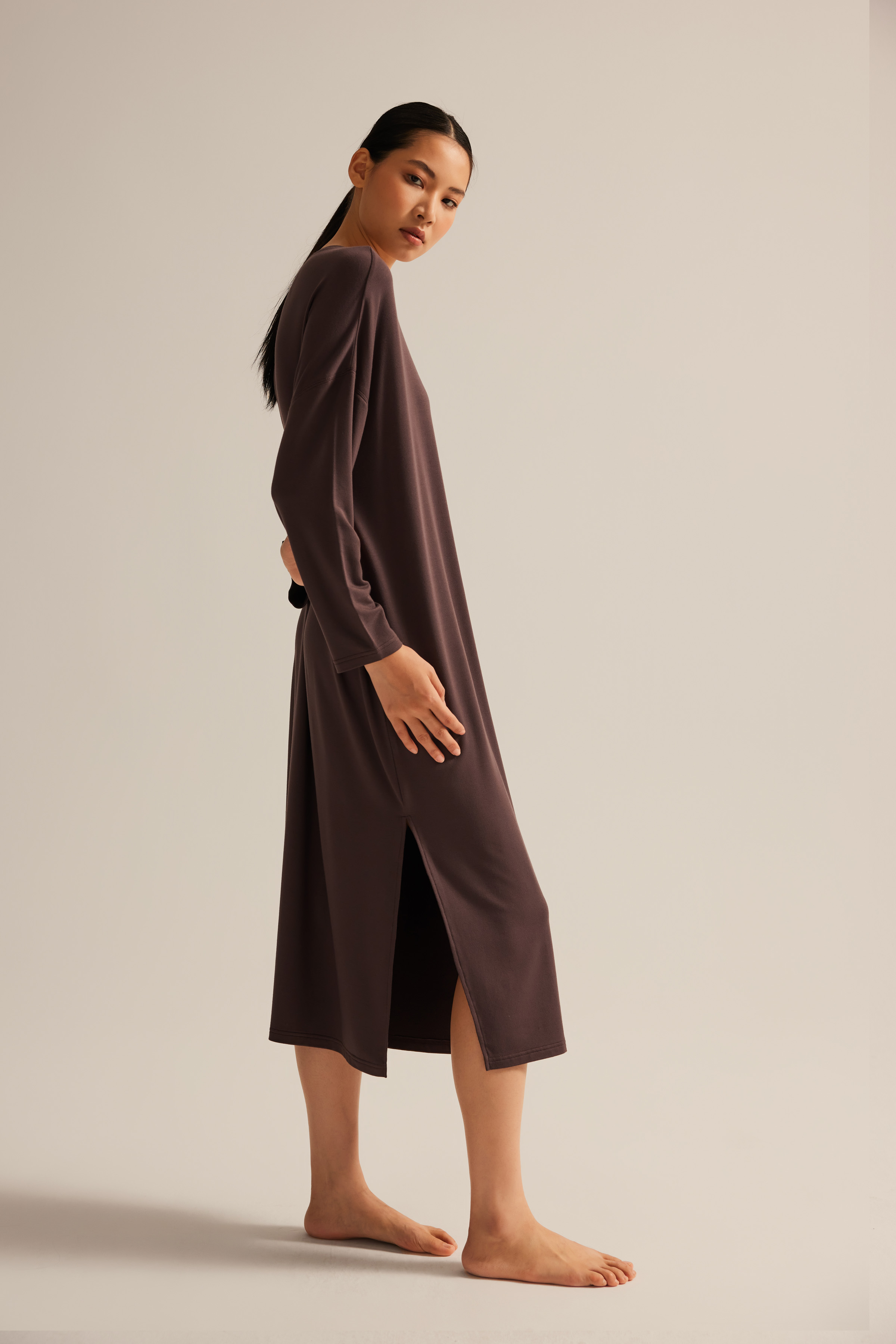 Women's Brown Modal Dress — view 2