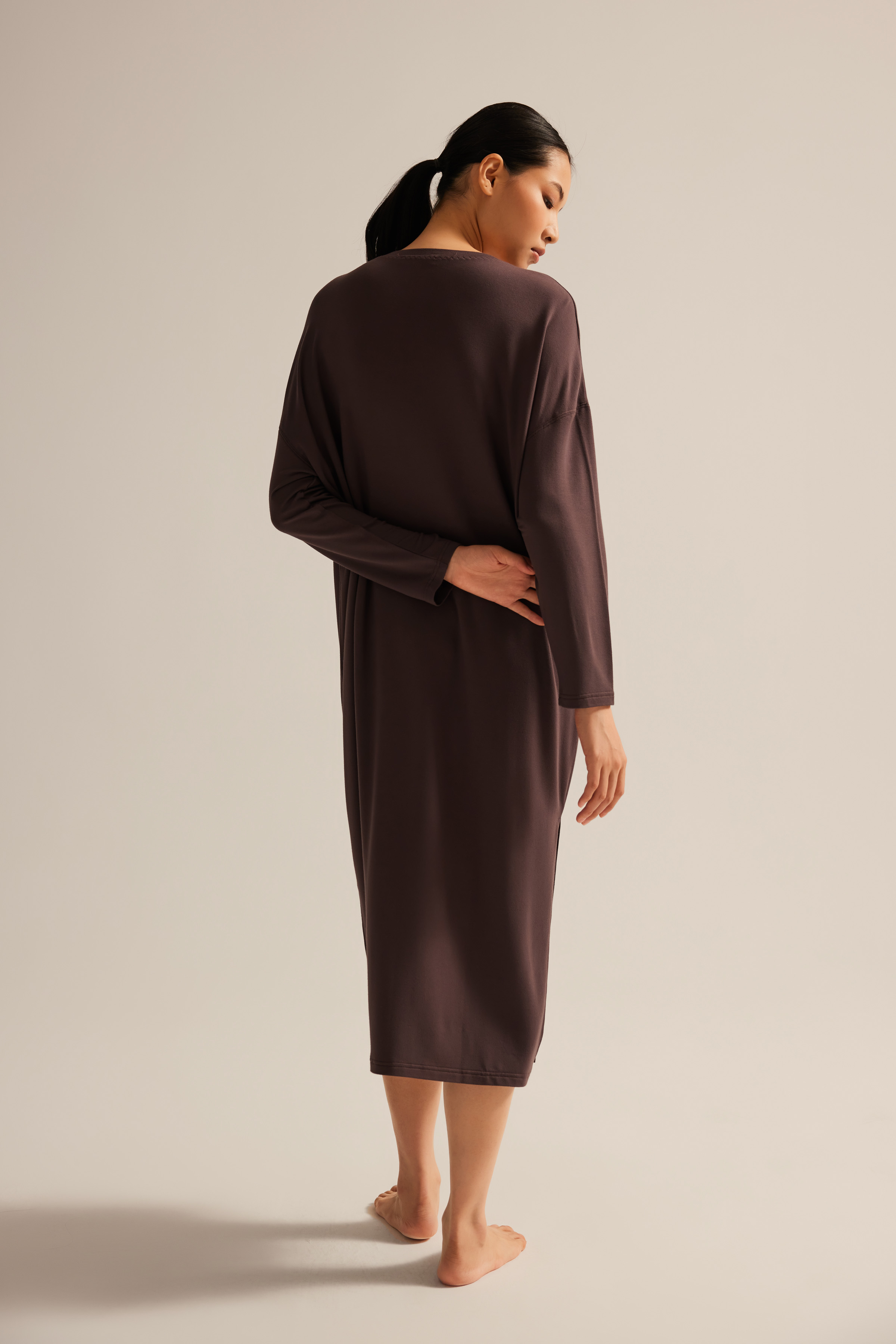 Women's Brown Modal Dress — view 4