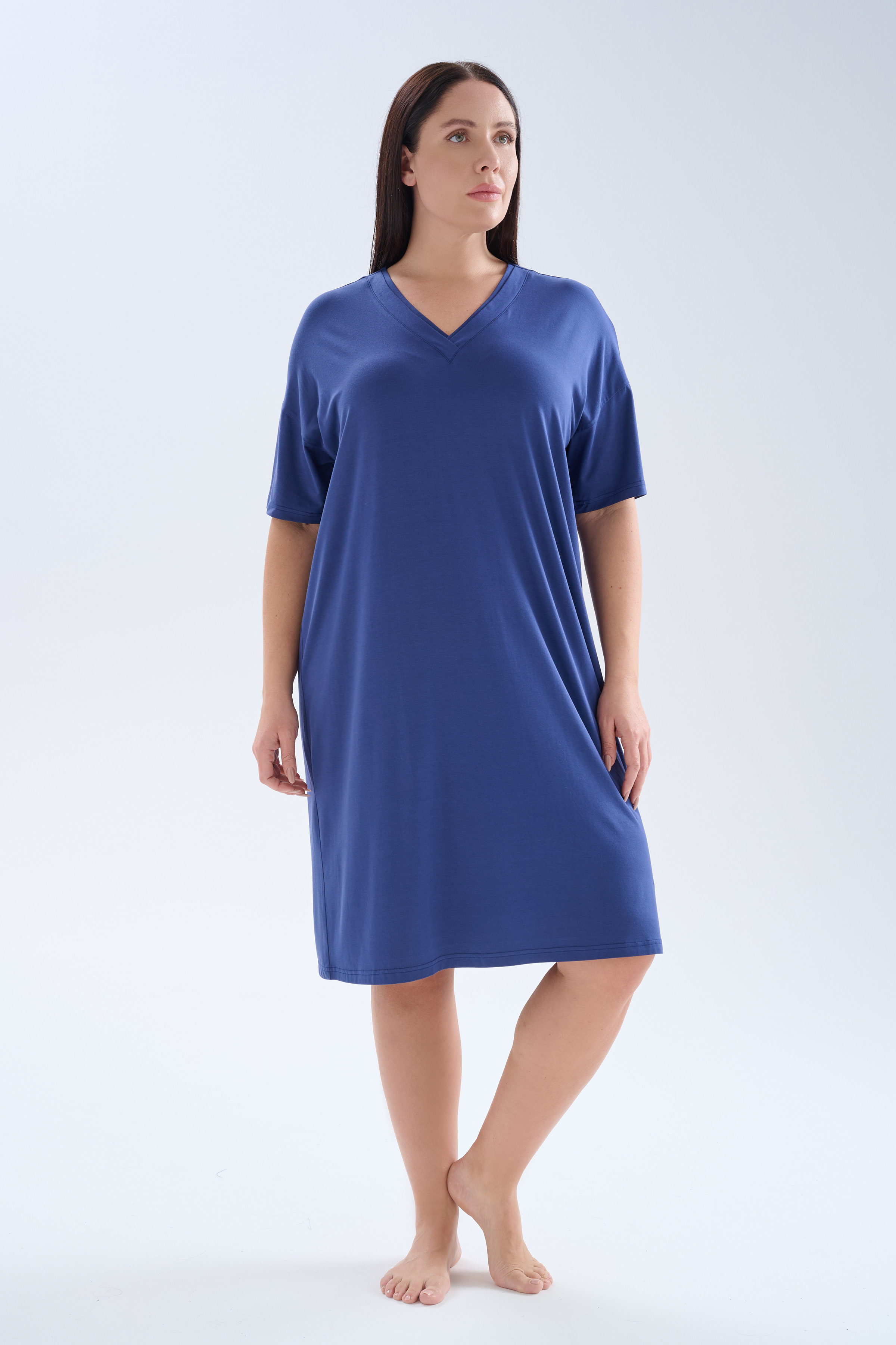 Women's Navy Modal Dress — view 1