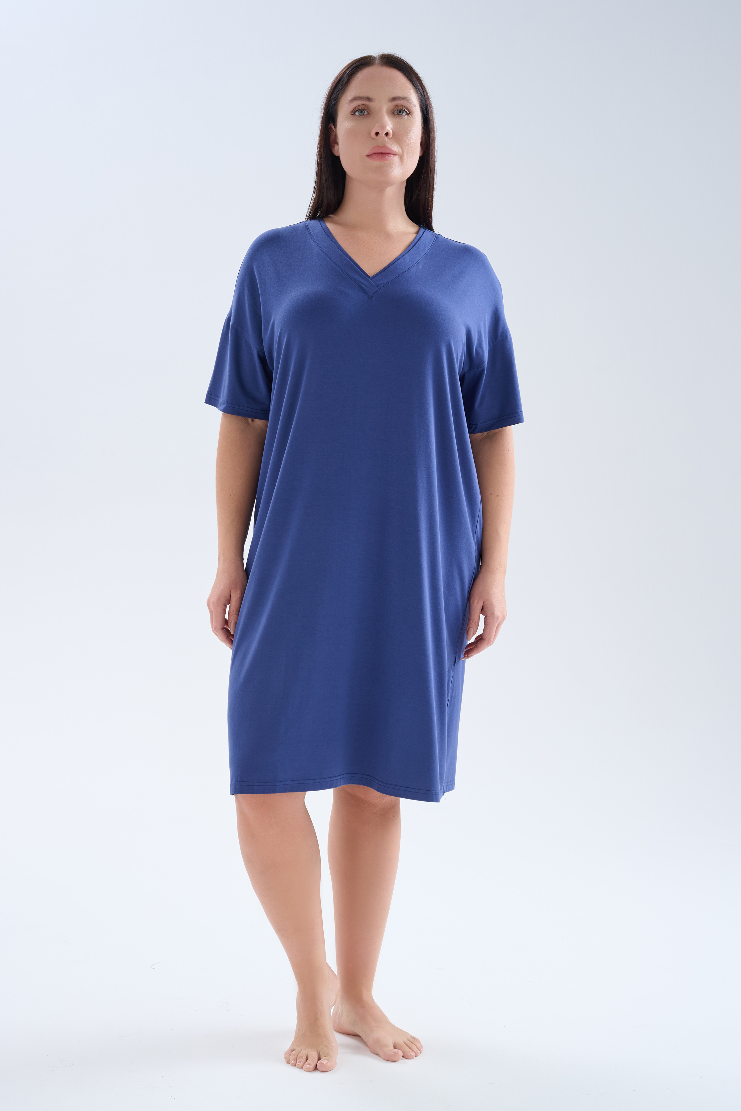 Women's Navy Modal Dress — view 2