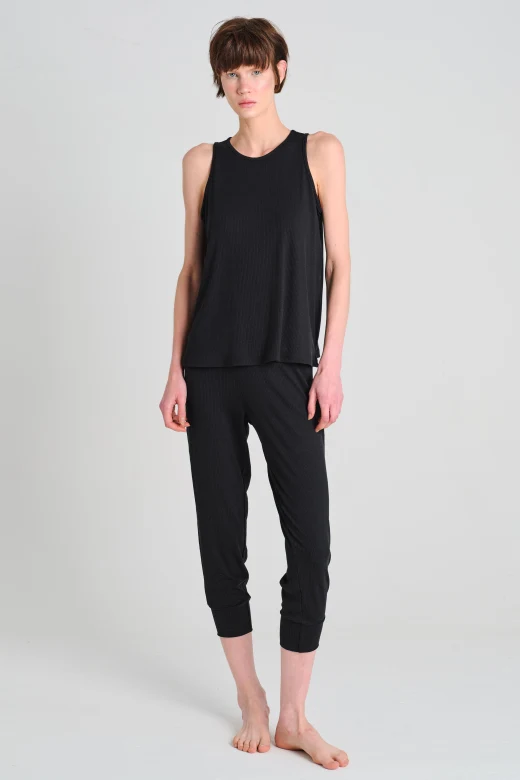 Women's Black Modal Pajama Set — view 2