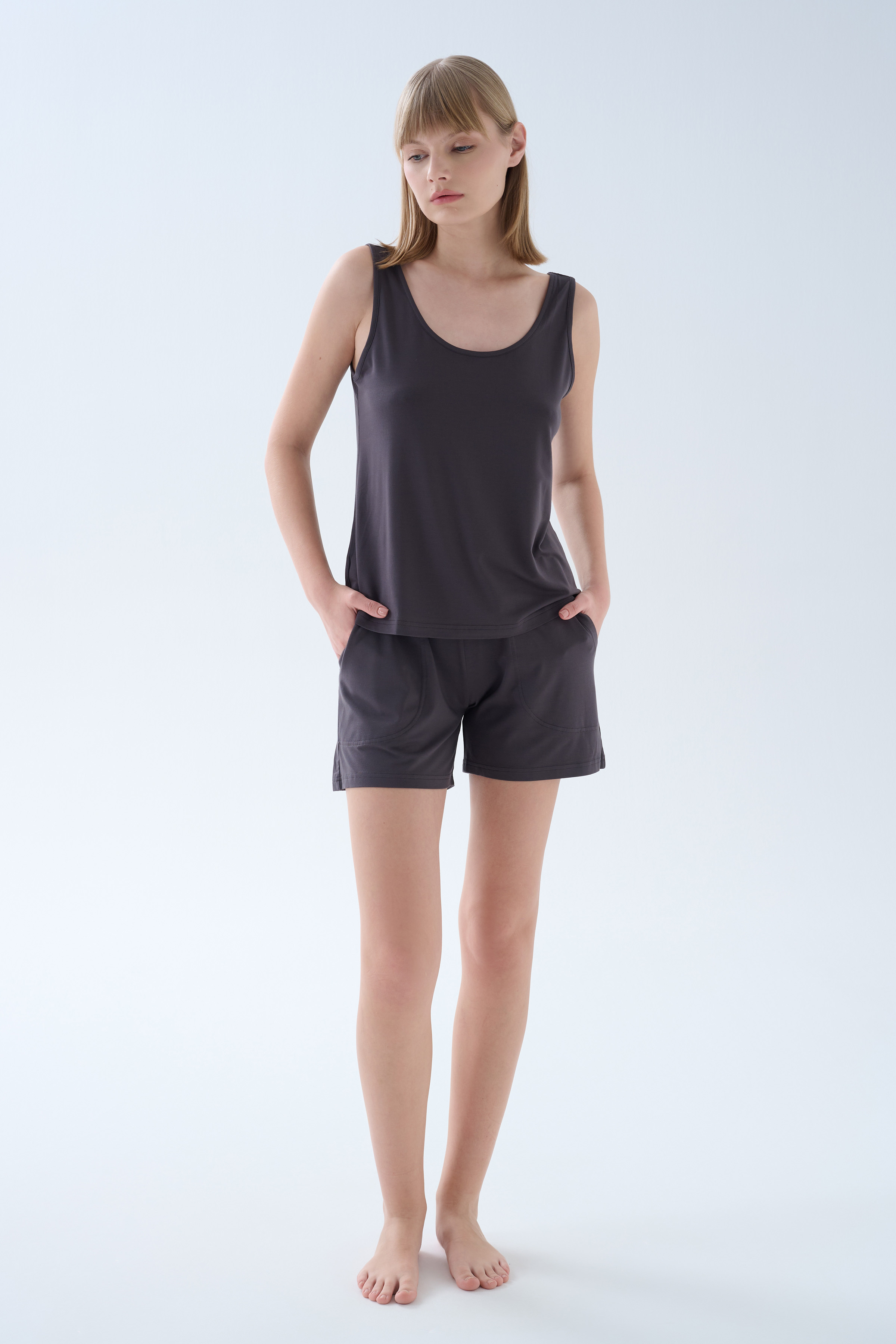 Women's Neutral Modal Shorts — view 4