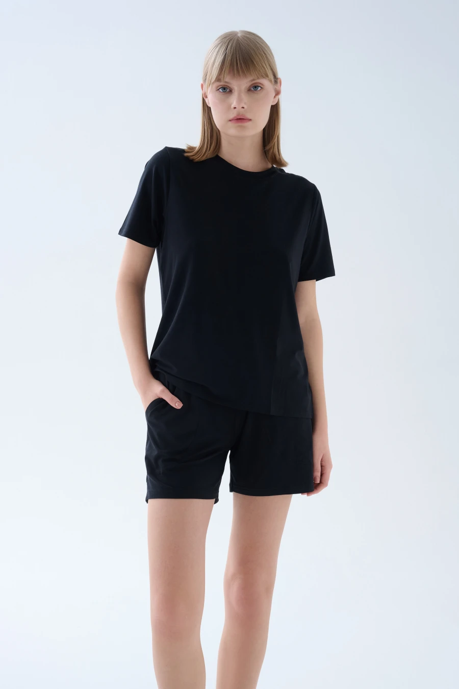 Women's Black Modal Tee — view 2