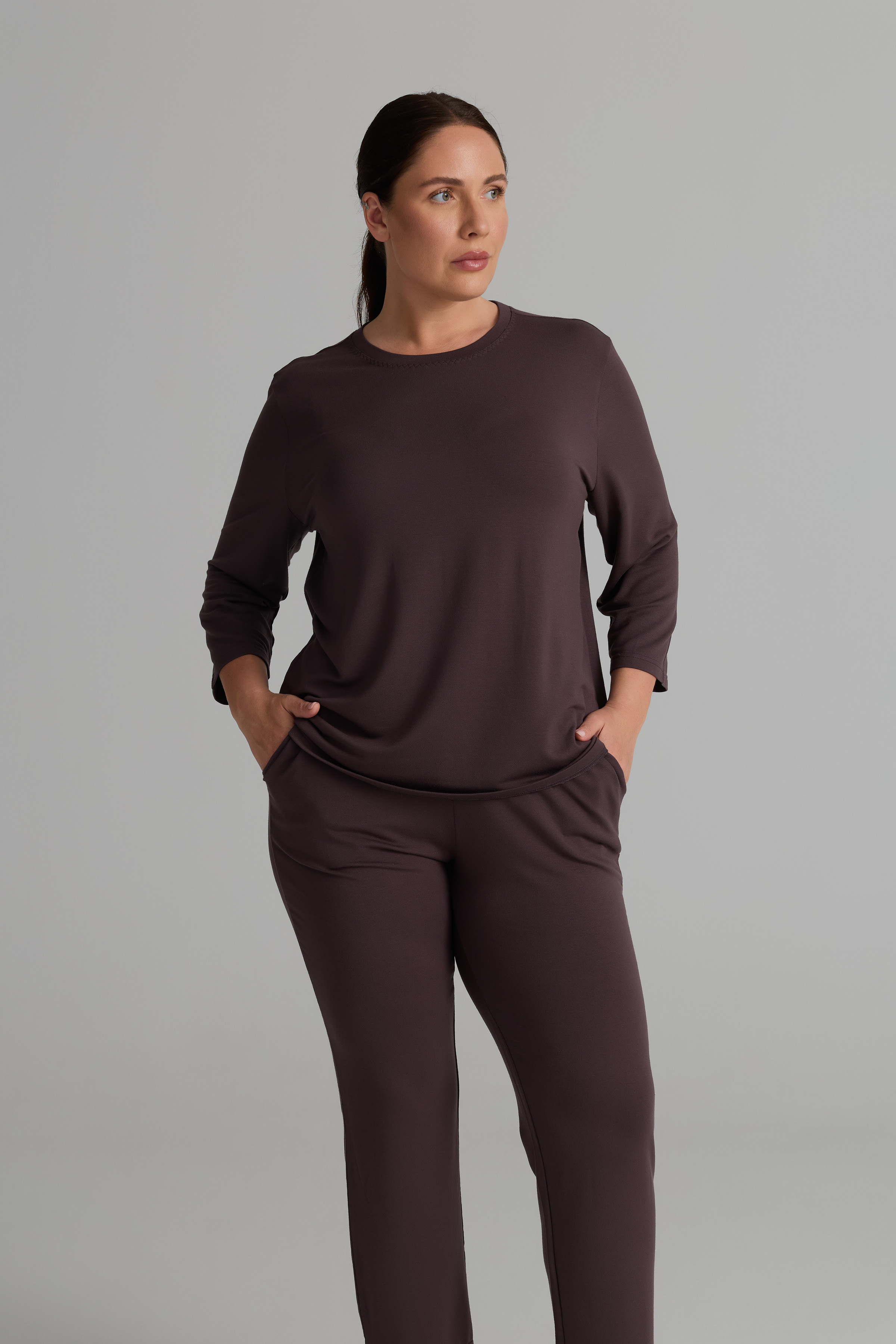 Women's Brown Modal Tee — view 2