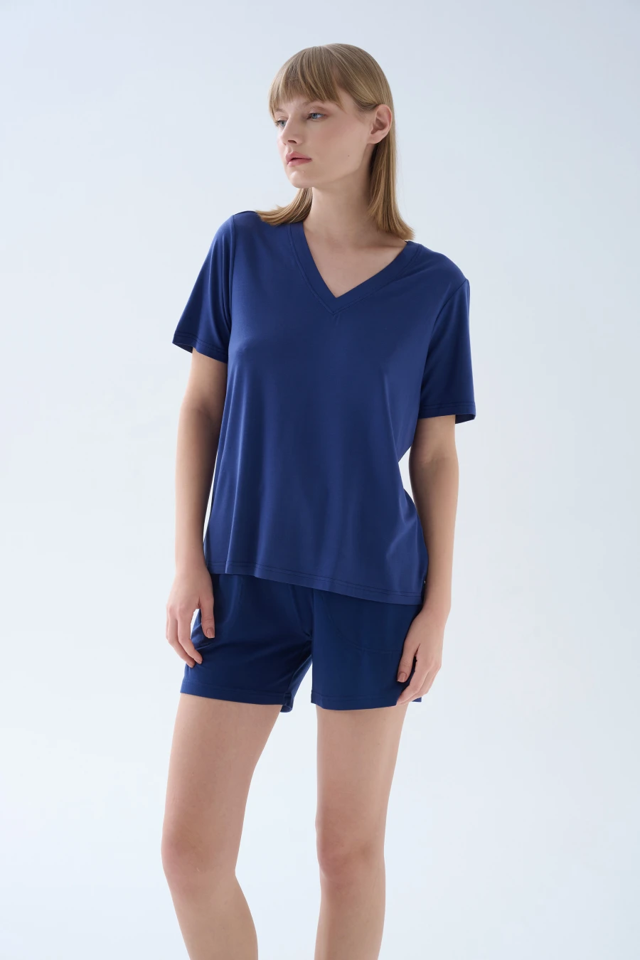 Women's Navy Modal Tee — view 1