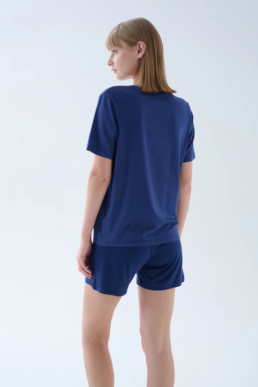 Women's Navy Modal Tee — view 3