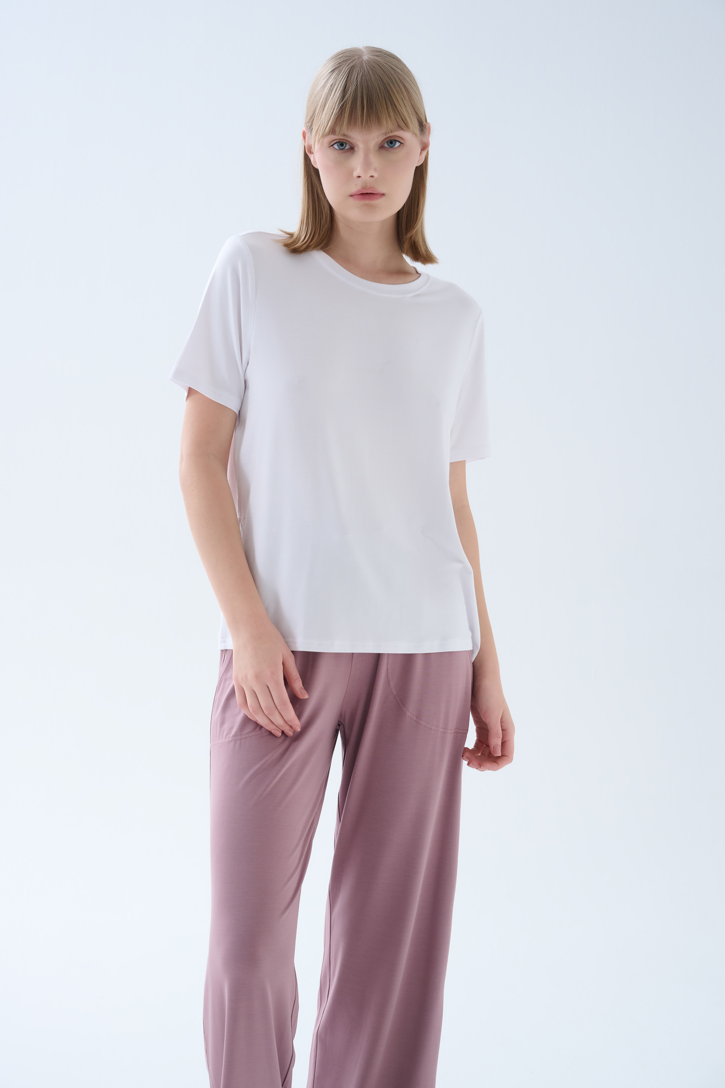 Women's White Modal Tee — view 1