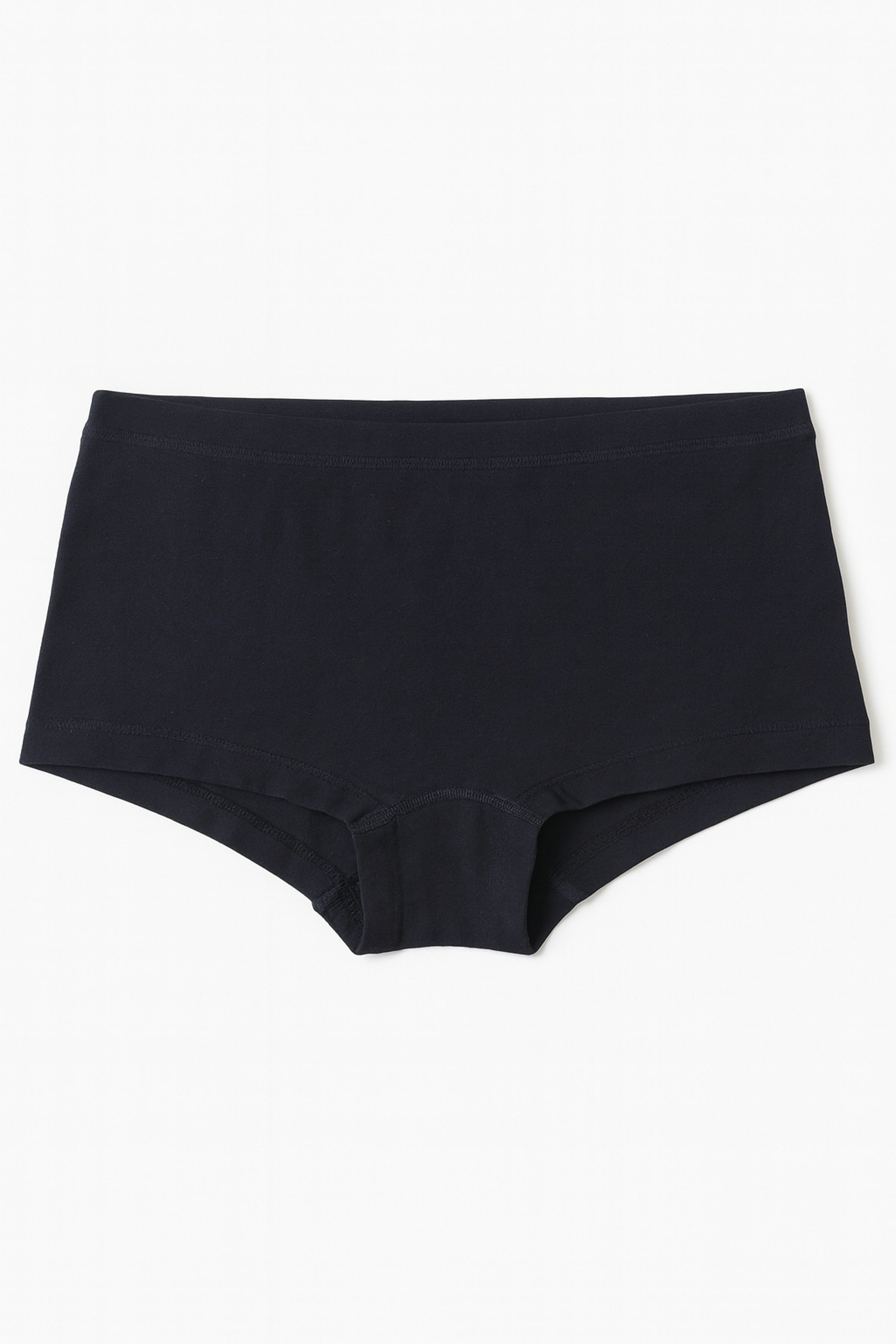 Women's Black Cotton Boxer — view 1