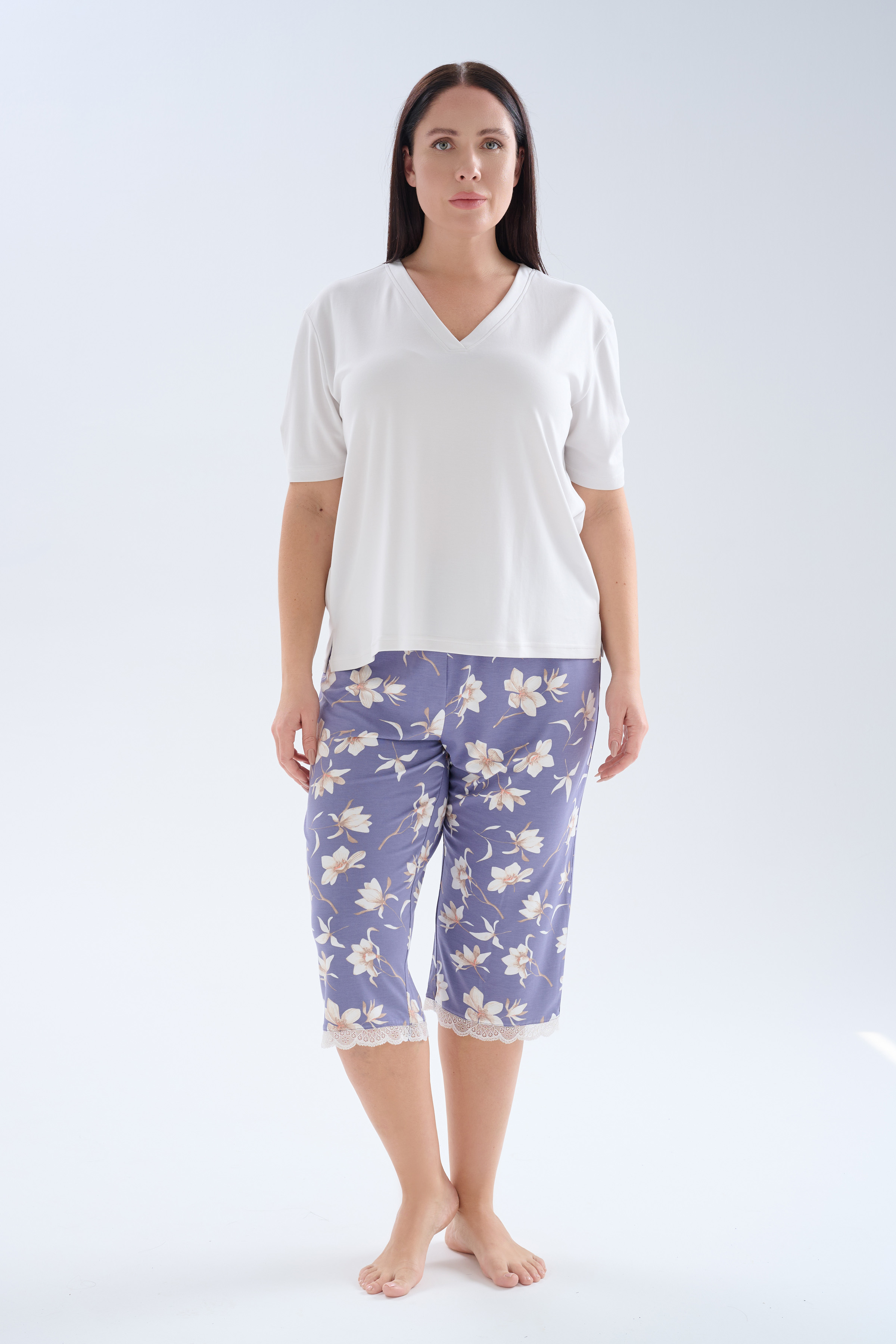 Women's Neutral Modal Pajama Set — view 1