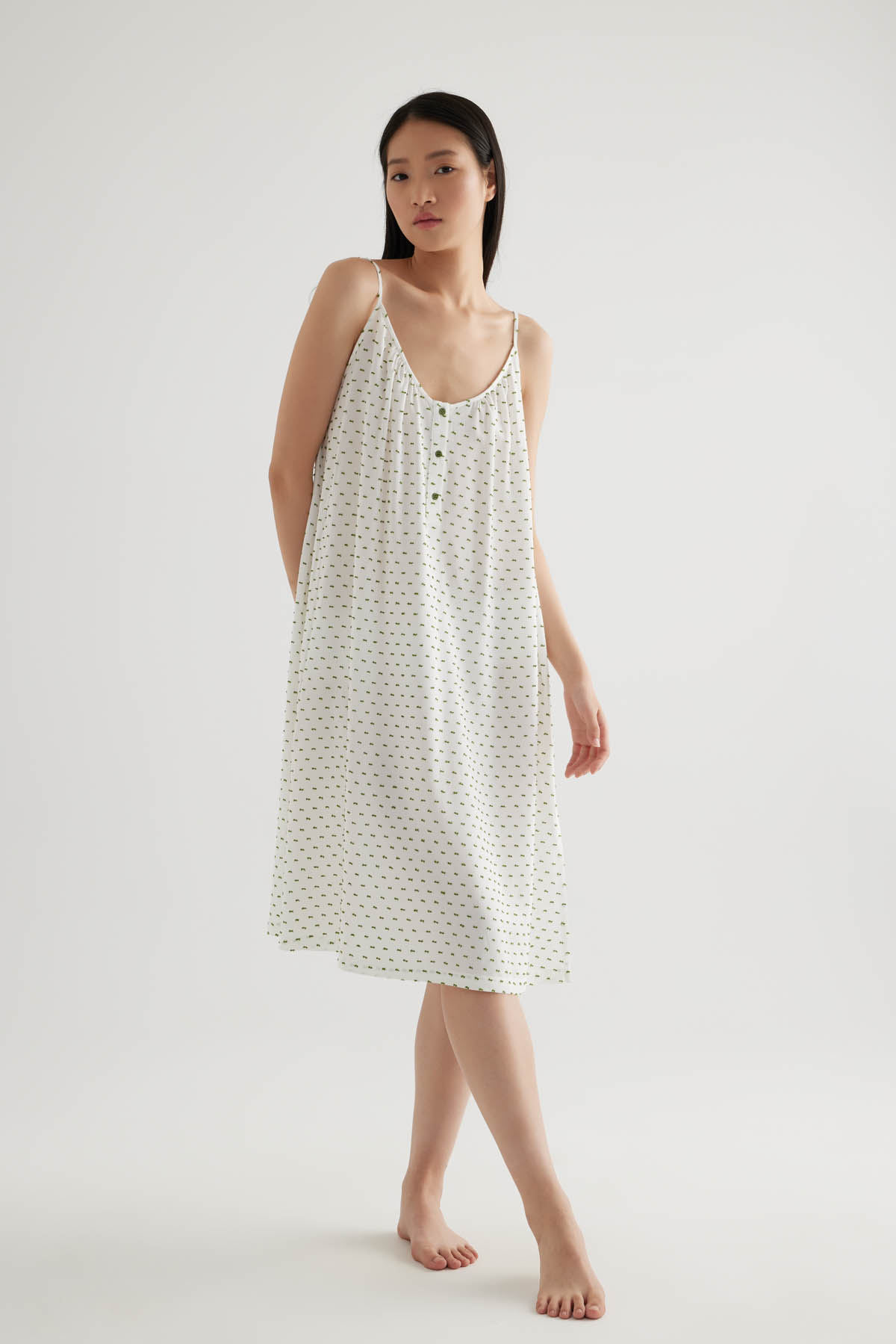 Women's Green Modal Dress — view 1