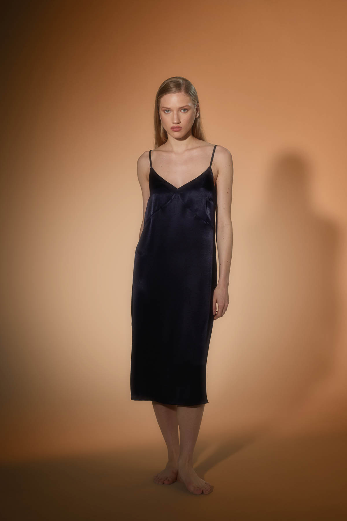 Women's Navy Modal Dress — view 1